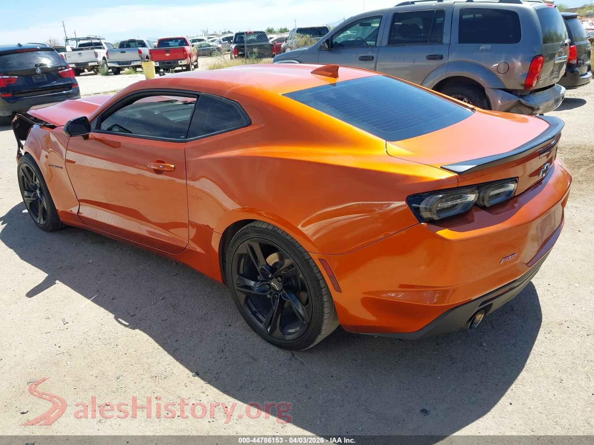 2022 CHEVROLET CAMARO VIN 1G1FB1RX9N0104321, driver side view
