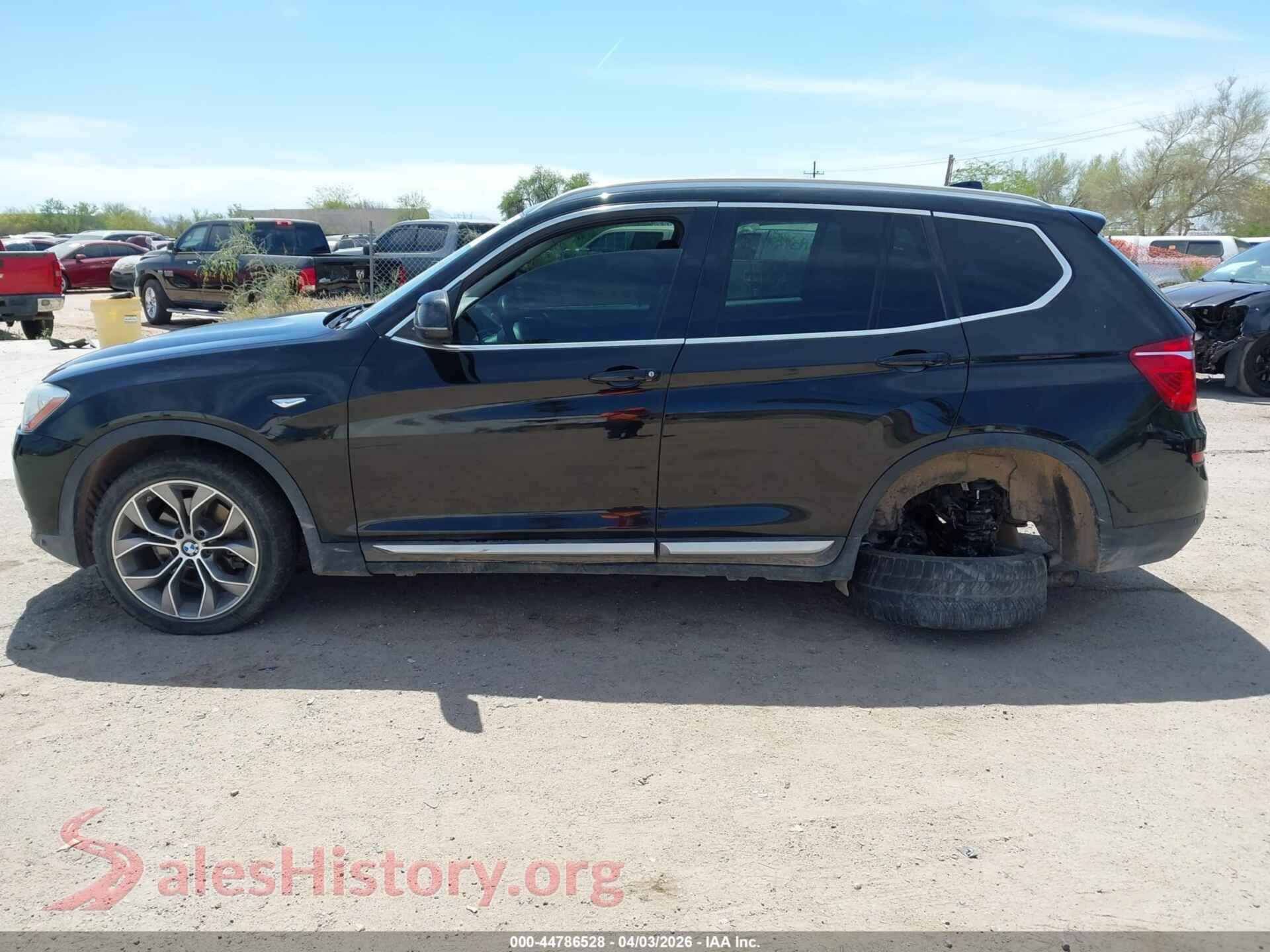 2017 BMW X3 VIN 5UXWX9C35H0W72954, auction photo 14