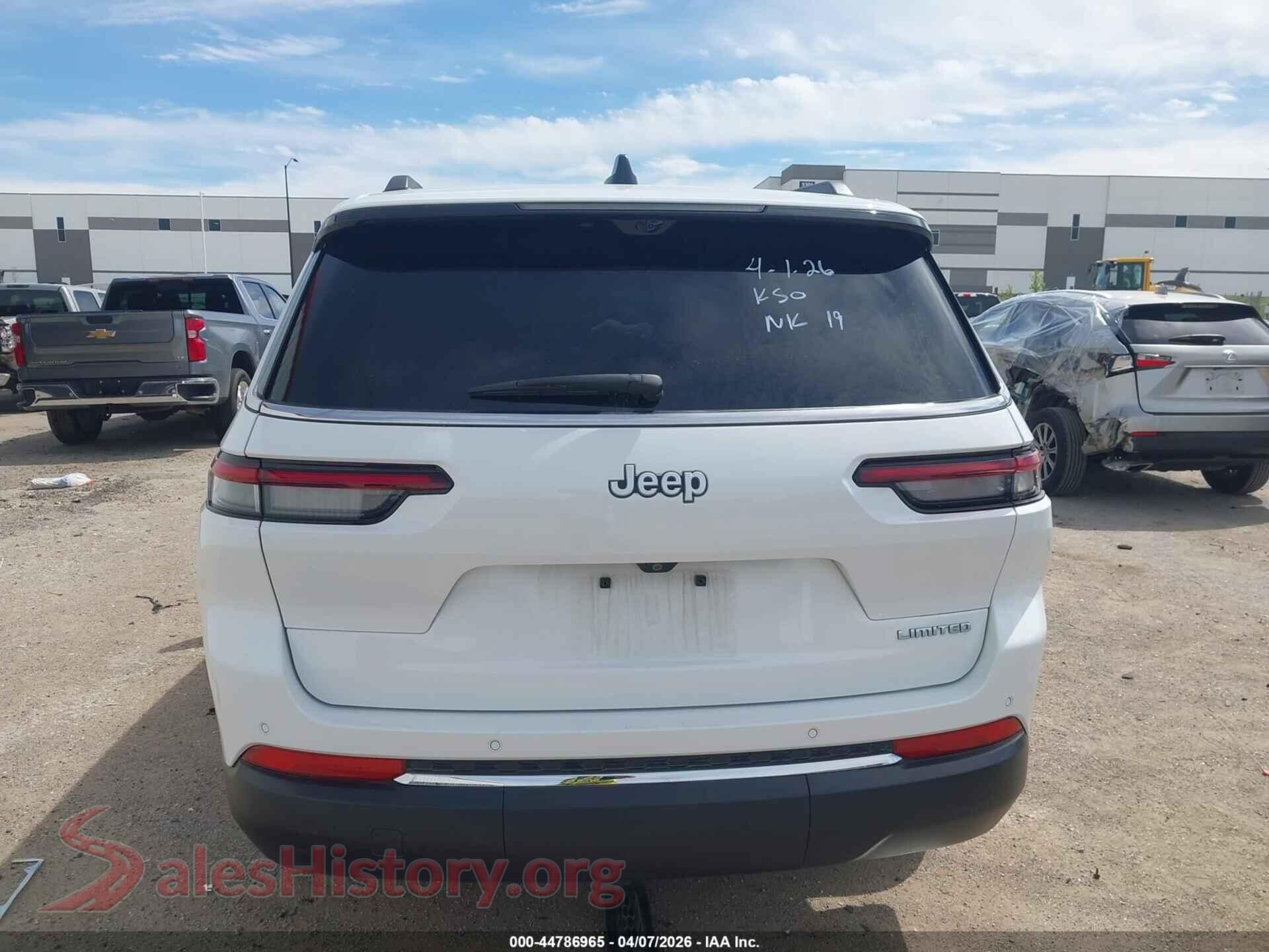 2025 JEEP GRAND CHEROKEE L VIN 1C4RJJBGXS8676237, auction photo 15