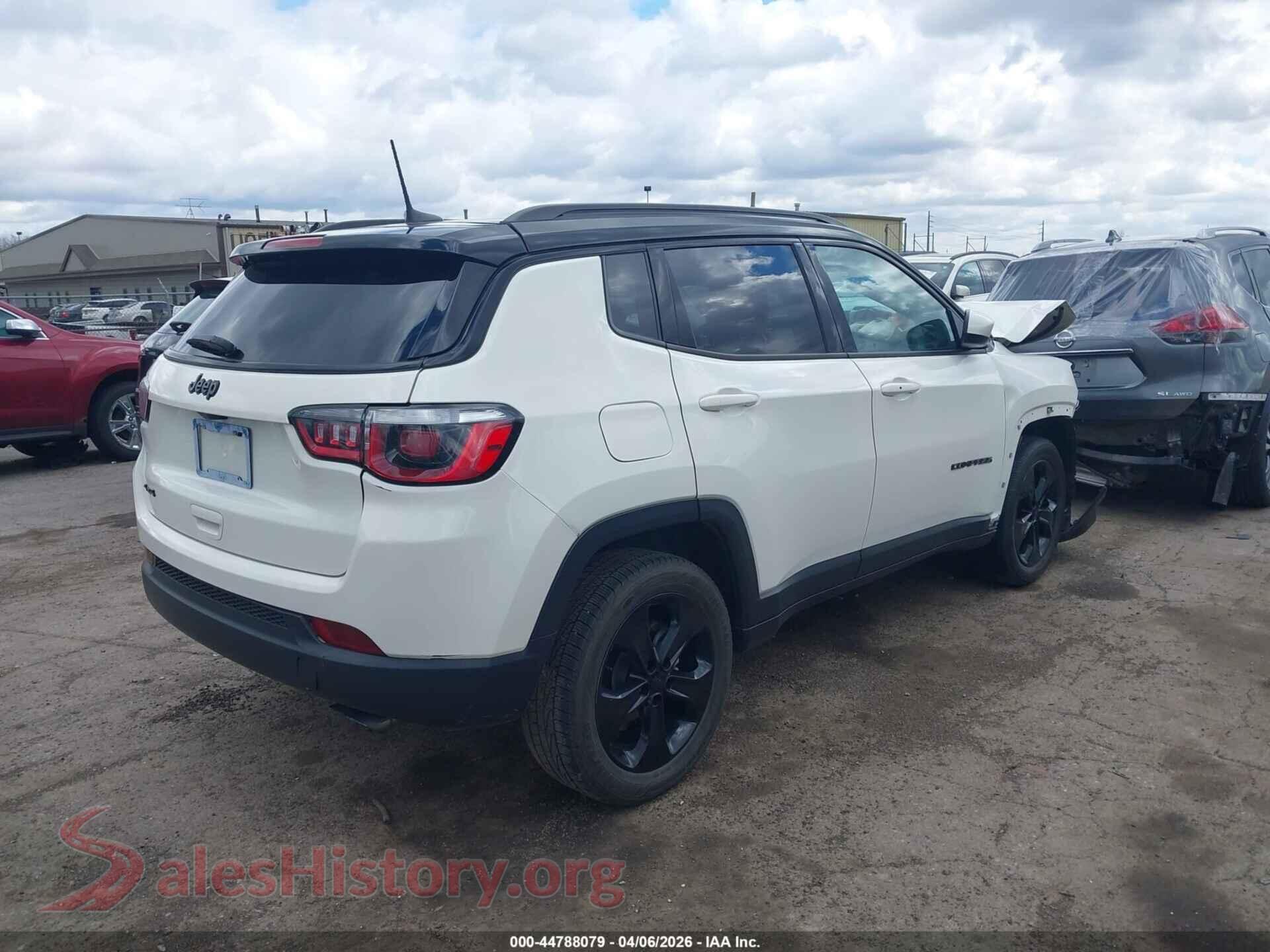 2018 JEEP COMPASS VIN 3C4NJDBB8JT395459, rear driver side