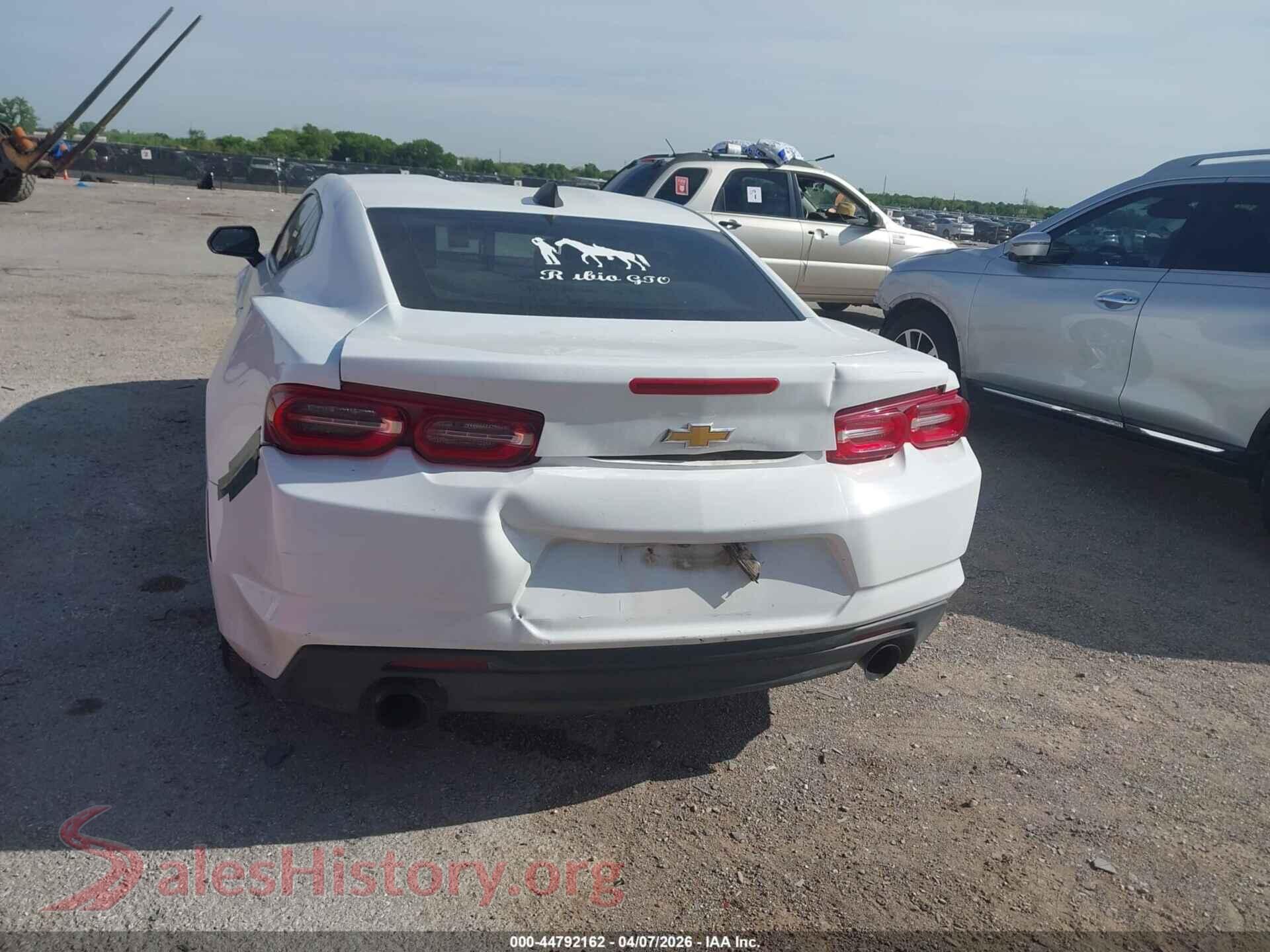 2020 CHEVROLET CAMARO VIN 1G1FB1RXXL0128558, rear passenger side