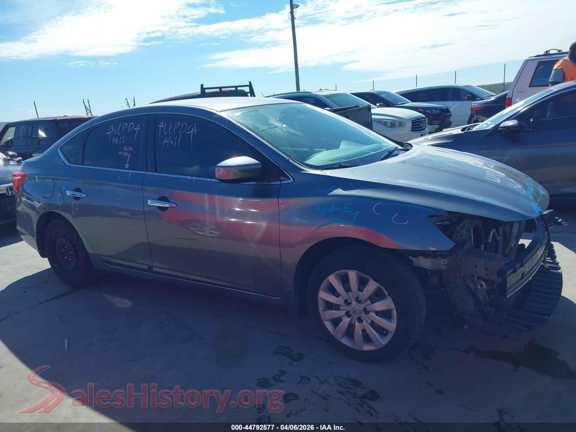 2017 NISSAN SENTRA VIN 3N1AB7AP7HY316129, auction photo 14