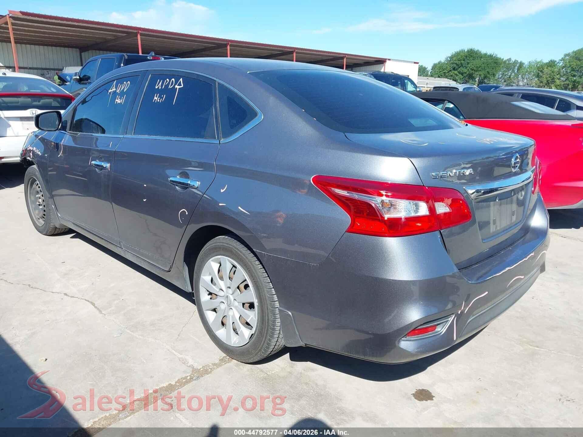 2017 NISSAN SENTRA VIN 3N1AB7AP7HY316129, driver side view