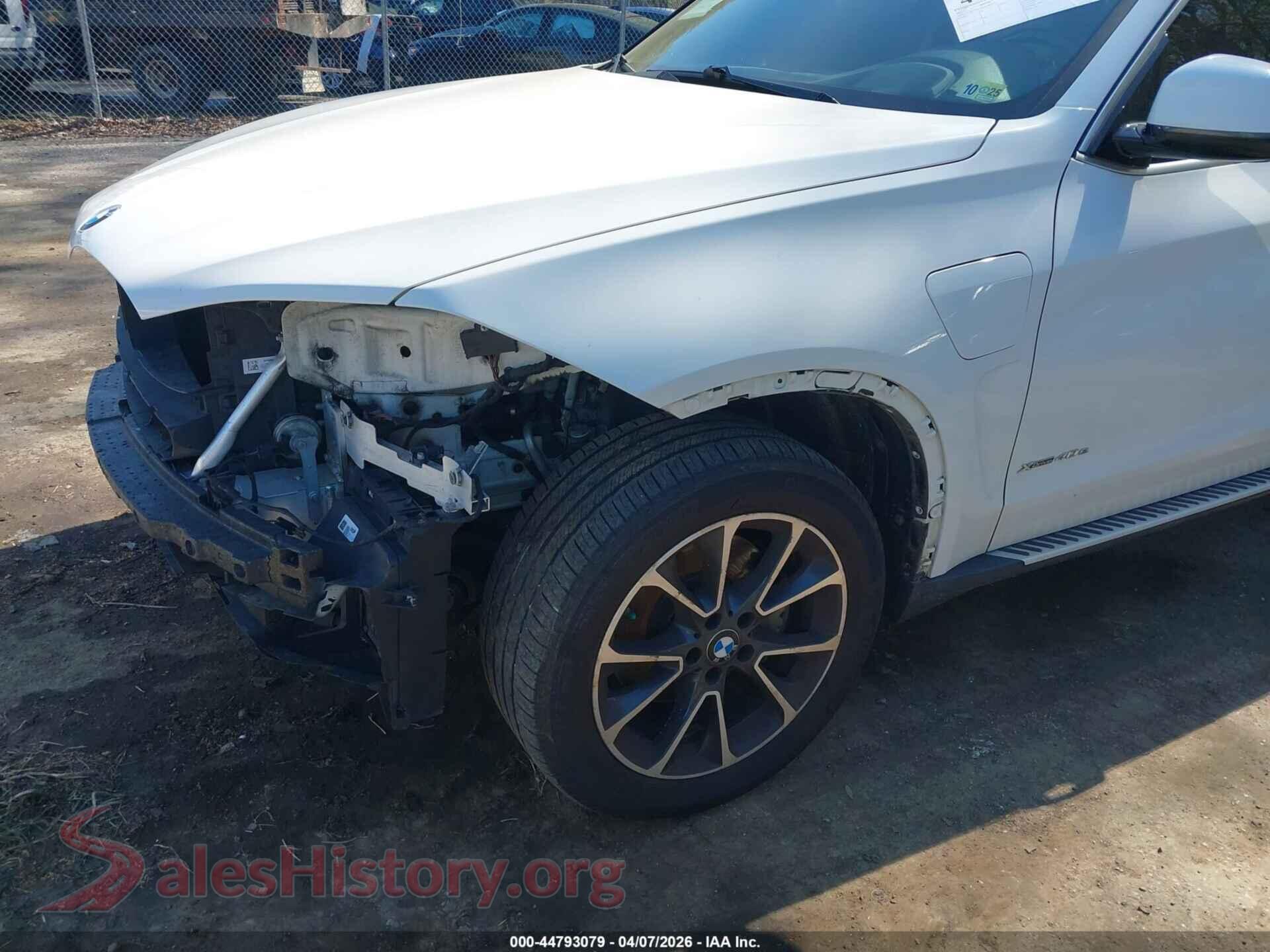 2017 BMW X5 EDRIVE VIN 5UXKT0C34H0S80912, rear passenger side