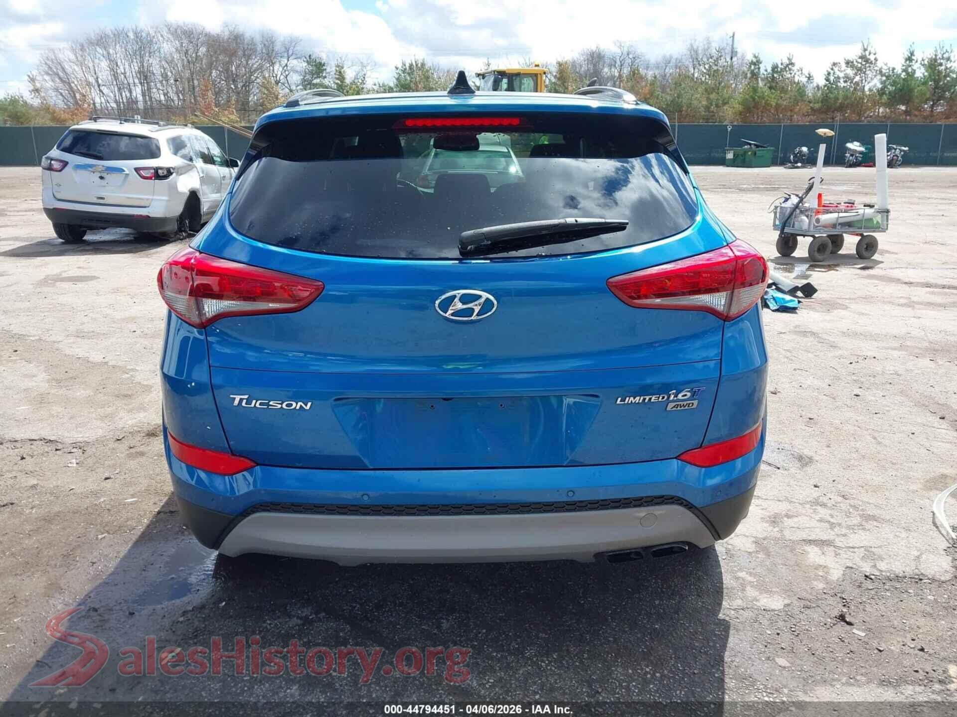 2018 HYUNDAI TUCSON VIN KM8J3CA2XJU819276, auction photo 17