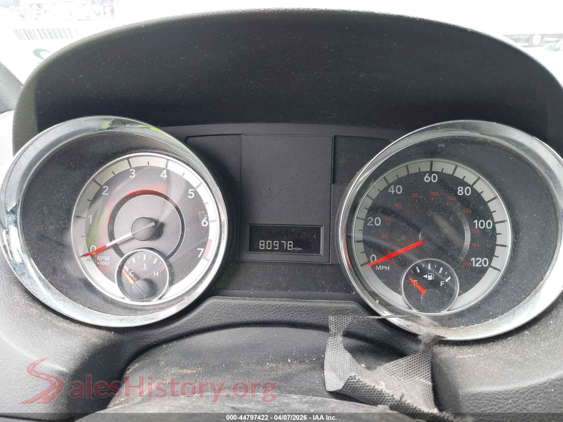 2020 DODGE GRAND CARAVAN VIN 2C4RDGCG4LR183538, passenger side view