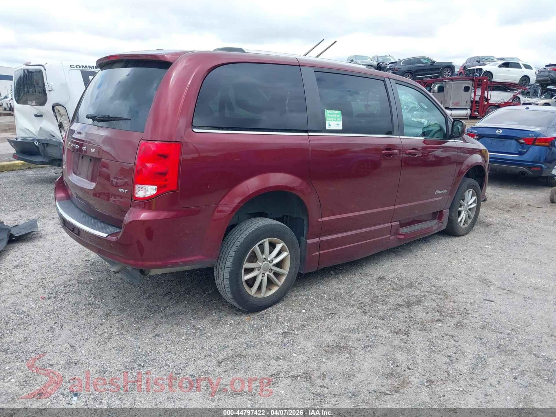 2020 DODGE GRAND CARAVAN VIN 2C4RDGCG4LR183538, rear driver side