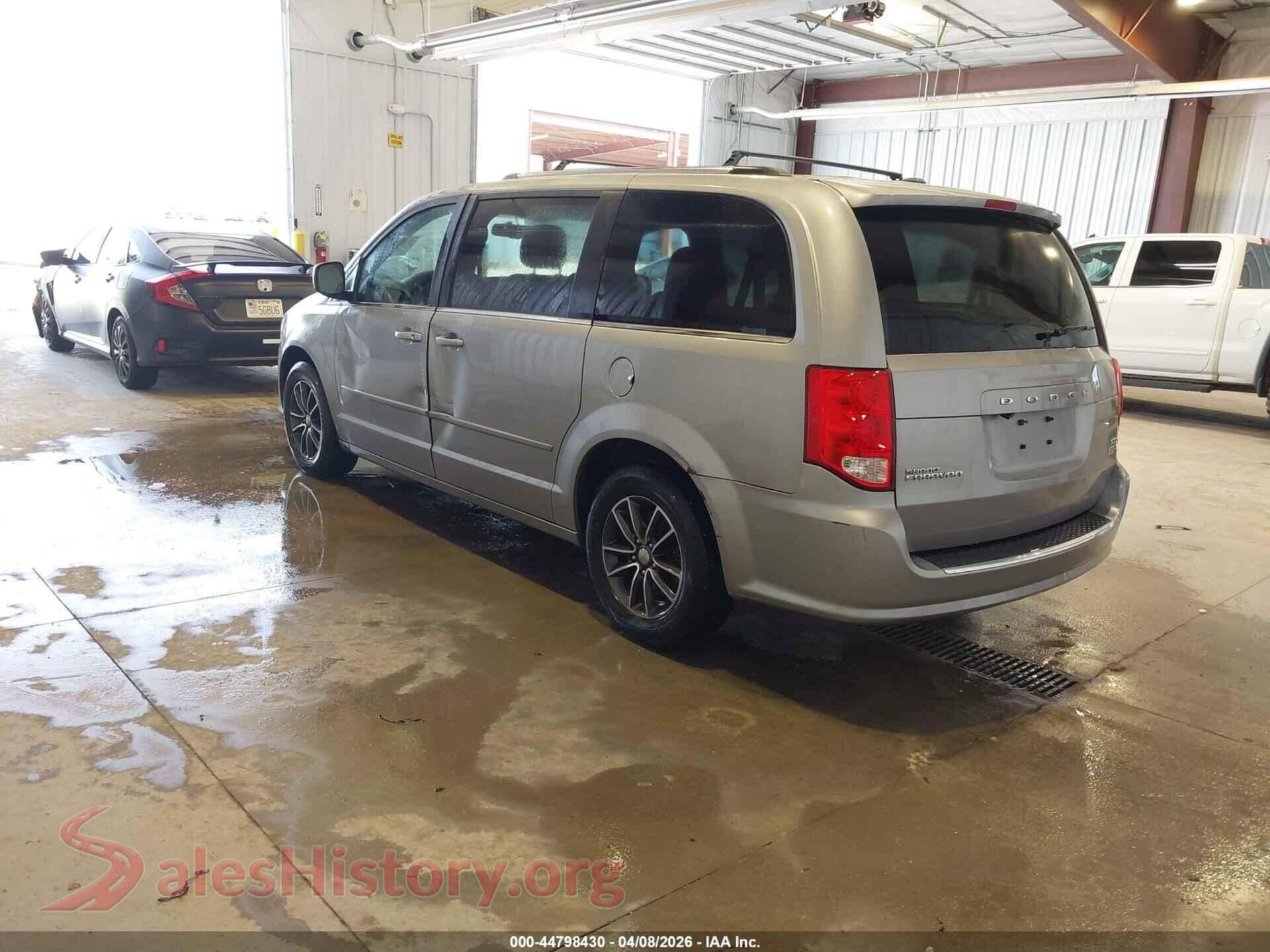 2017 DODGE GRAND CARAVAN VIN 2C4RDGCG1HR834289, driver side view
