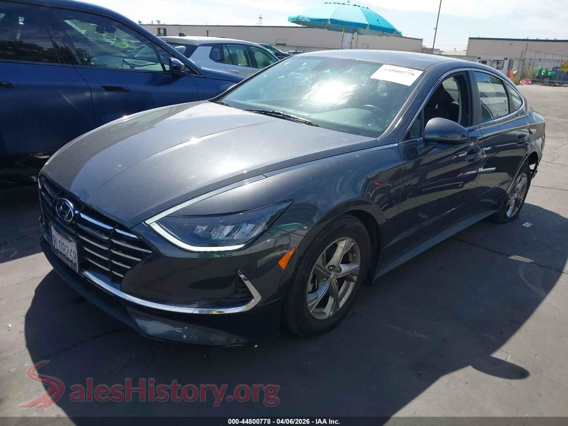2020 HYUNDAI SONATA VIN 5NPEG4JA0LH057905, front view