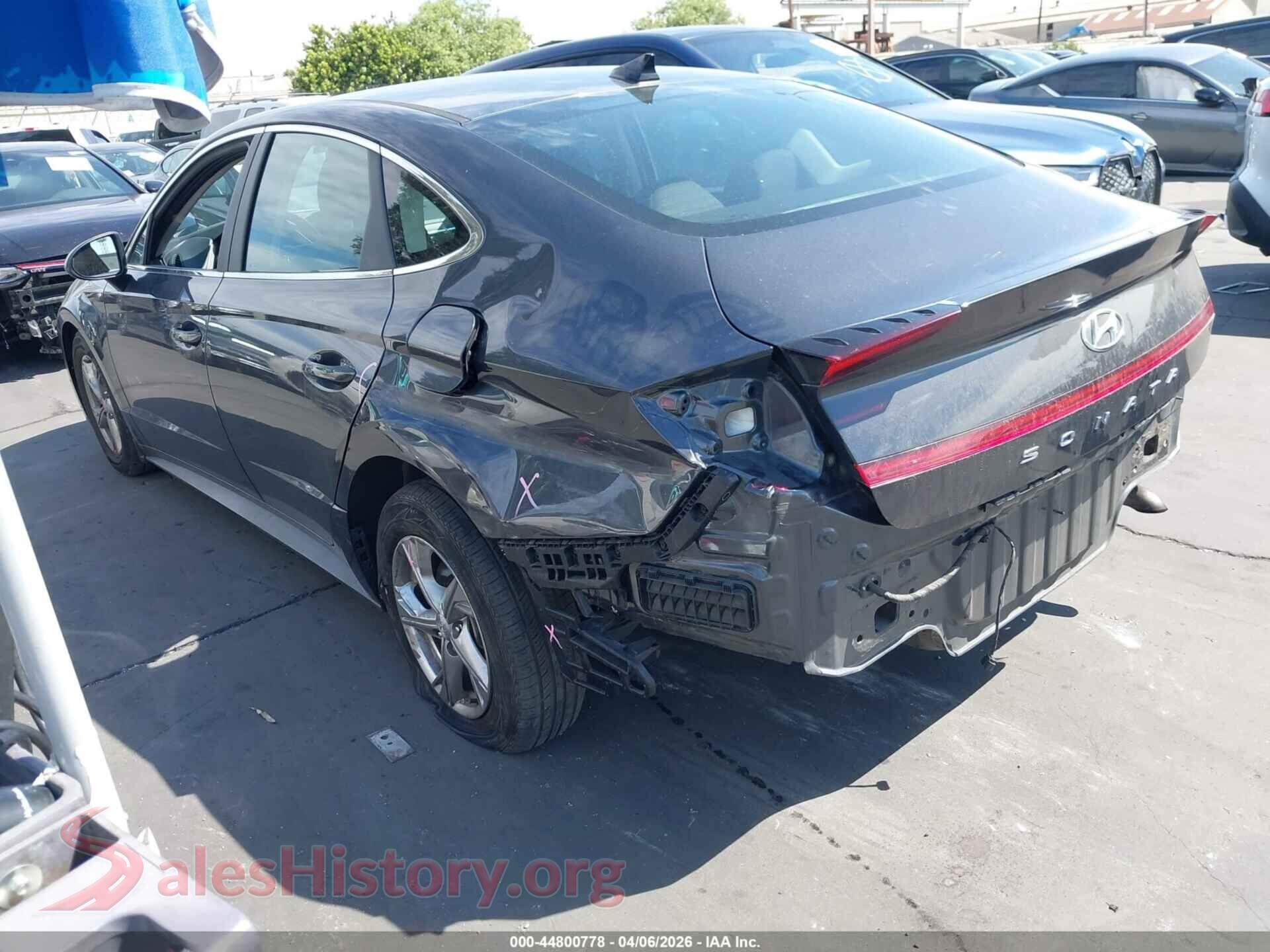2020 HYUNDAI SONATA VIN 5NPEG4JA0LH057905, driver side view