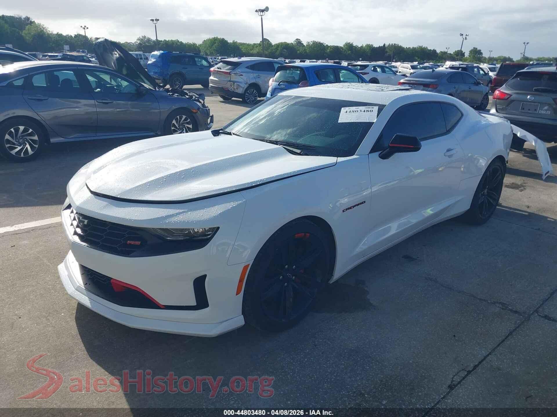 2022 CHEVROLET CAMARO VIN 1G1FB1RS2N0128738, front view