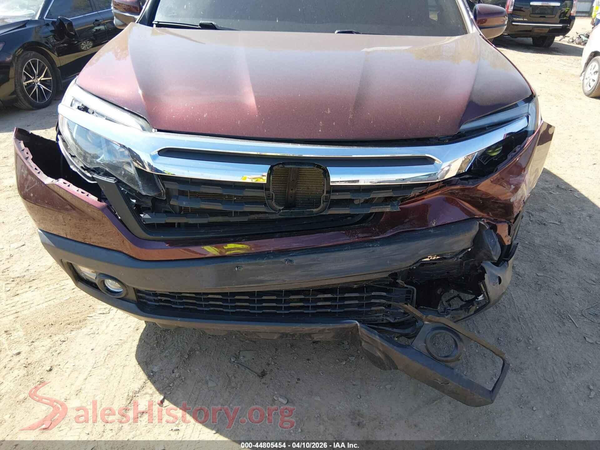 2017 HONDA RIDGELINE VIN 5FPYK3F63HB023867, rear passenger side