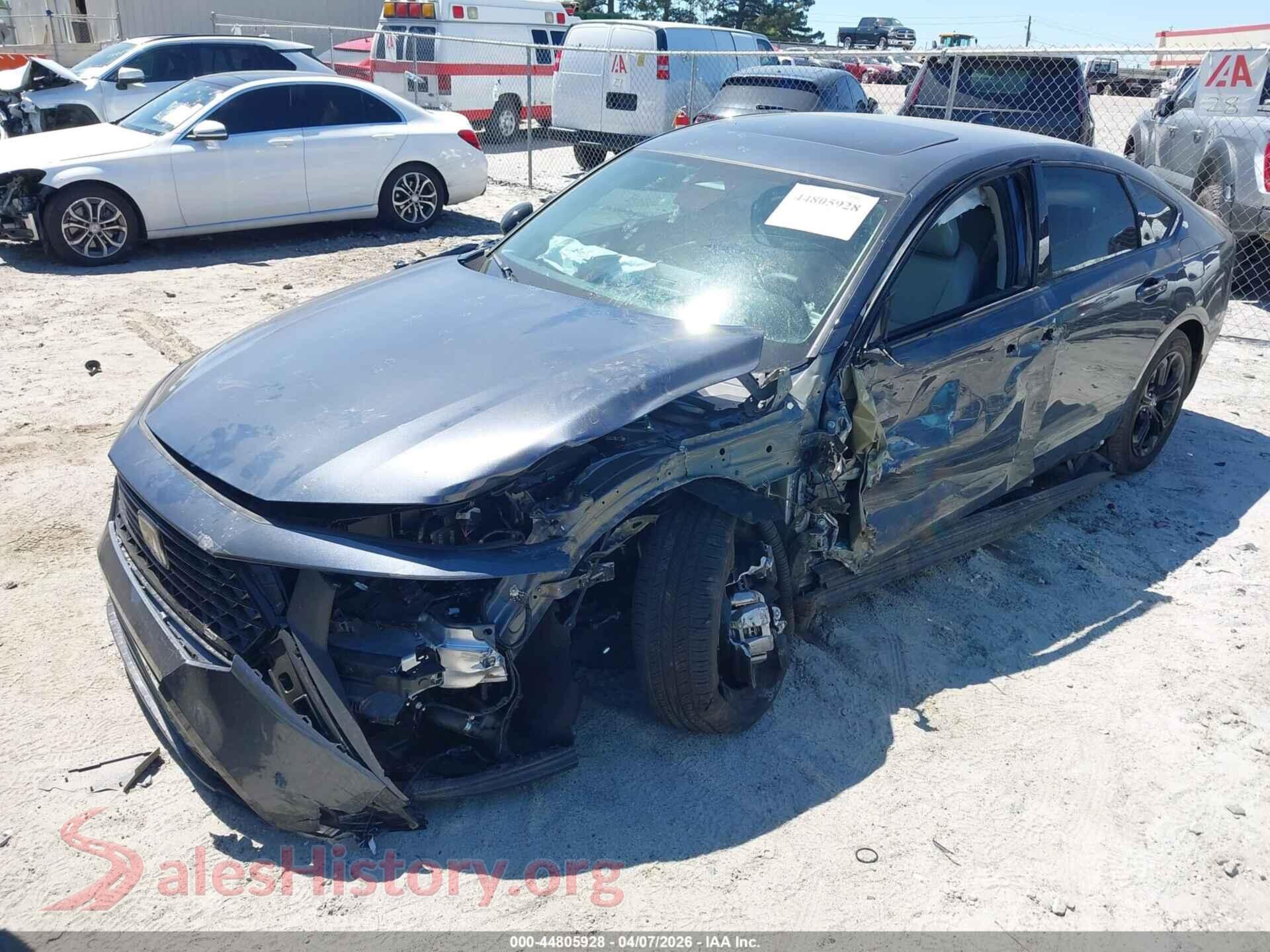 2025 HONDA ACCORD VIN 1HGCY1F46SA087570, rear passenger side