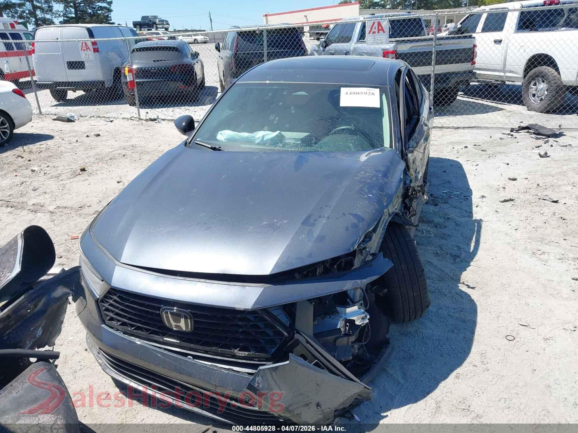2025 HONDA ACCORD VIN 1HGCY1F46SA087570, odometer mileage