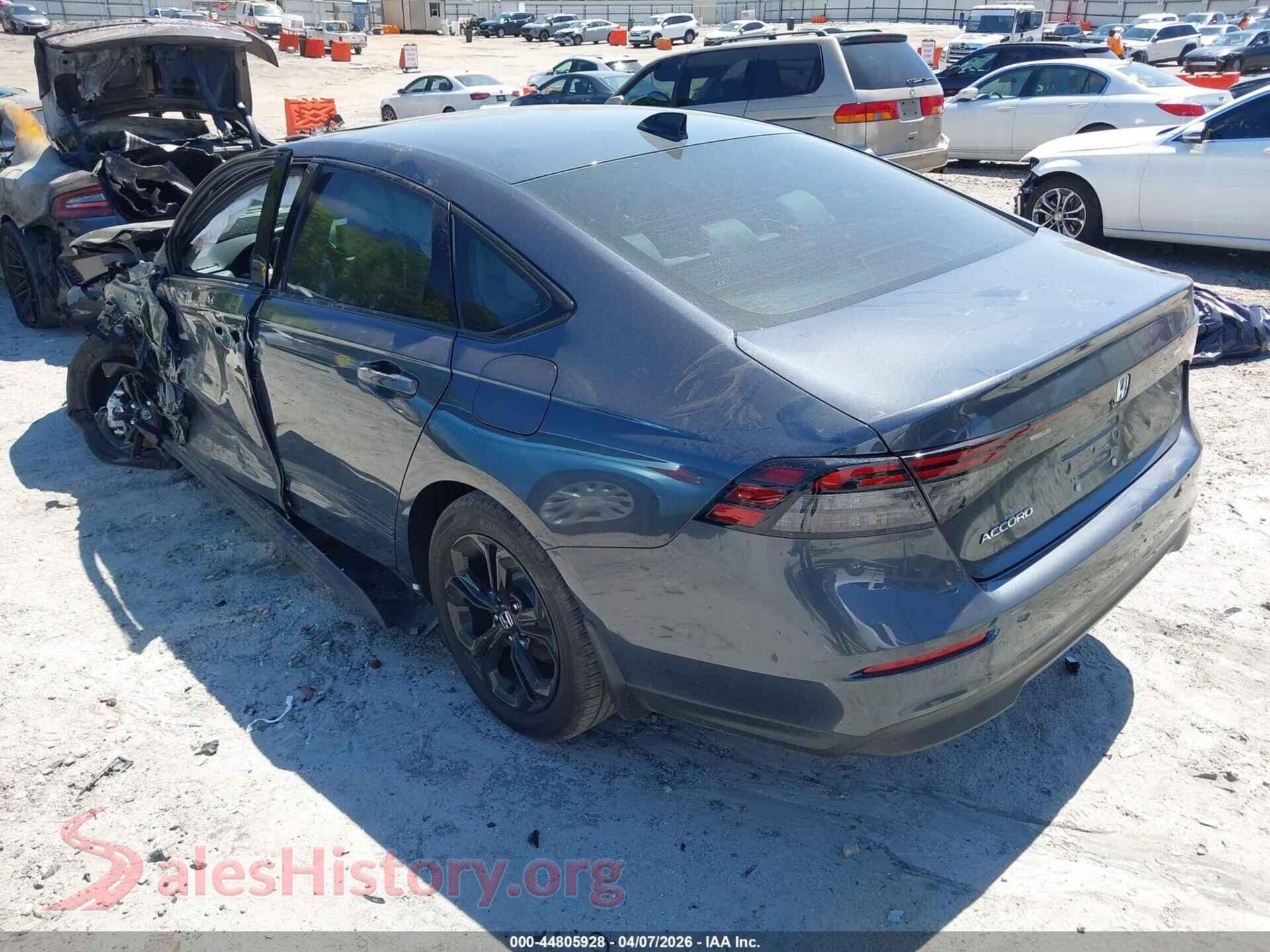 2025 HONDA ACCORD VIN 1HGCY1F46SA087570, driver side view