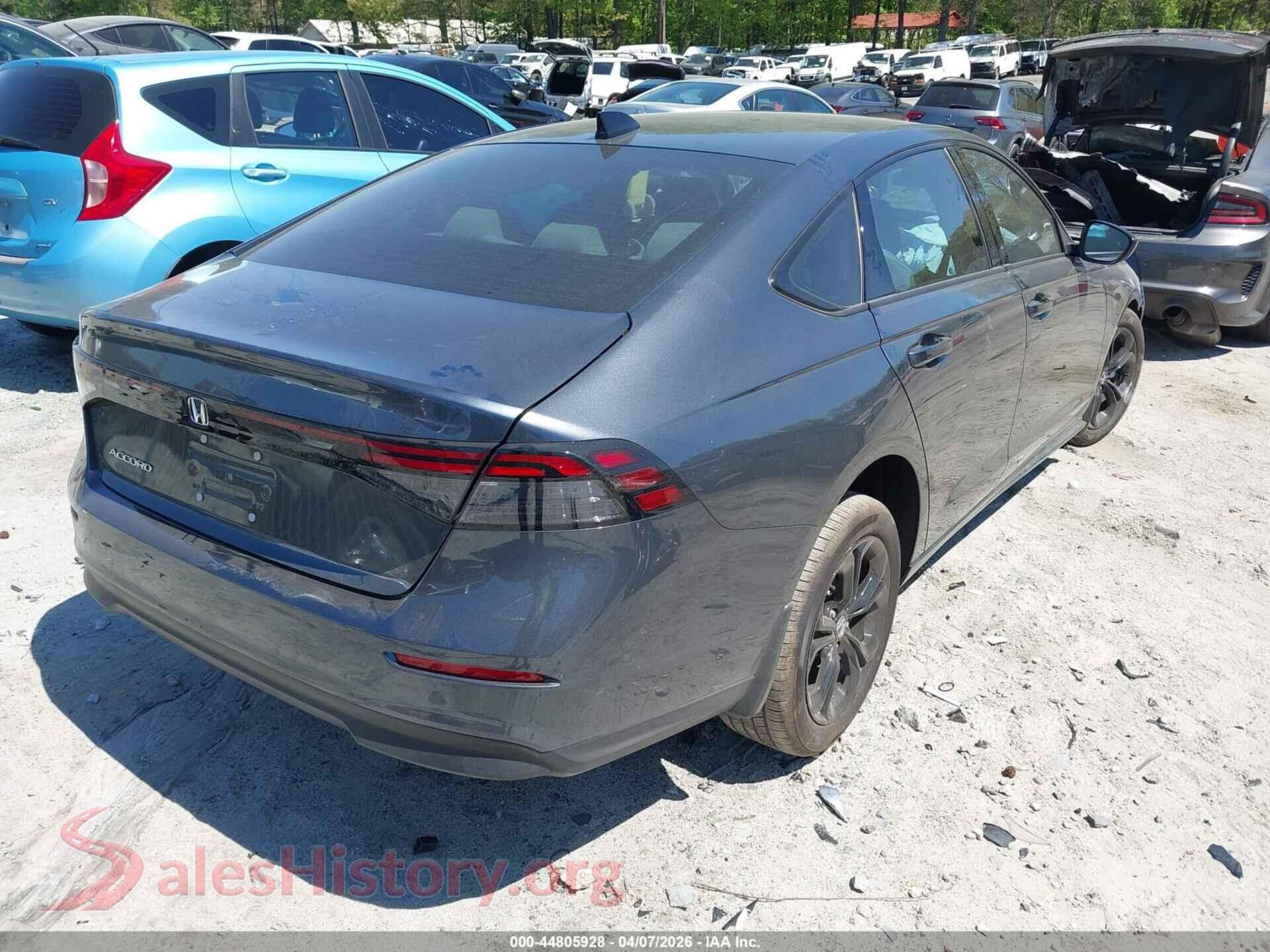 2025 HONDA ACCORD VIN 1HGCY1F46SA087570, rear driver side