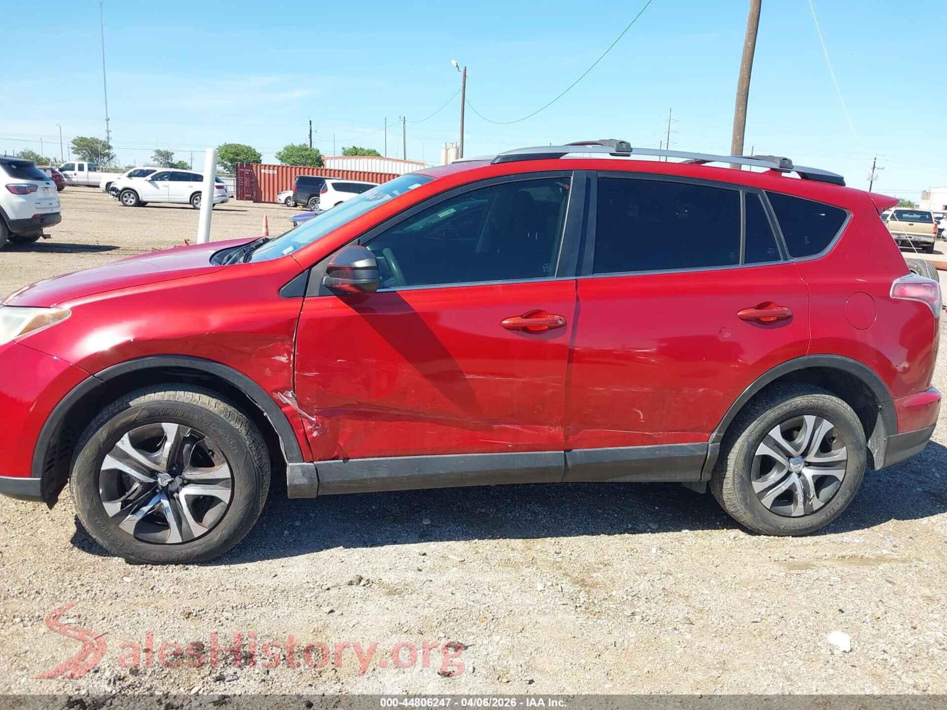 2017 TOYOTA RAV4 VIN JTMZFREV7HJ134413, rear passenger side
