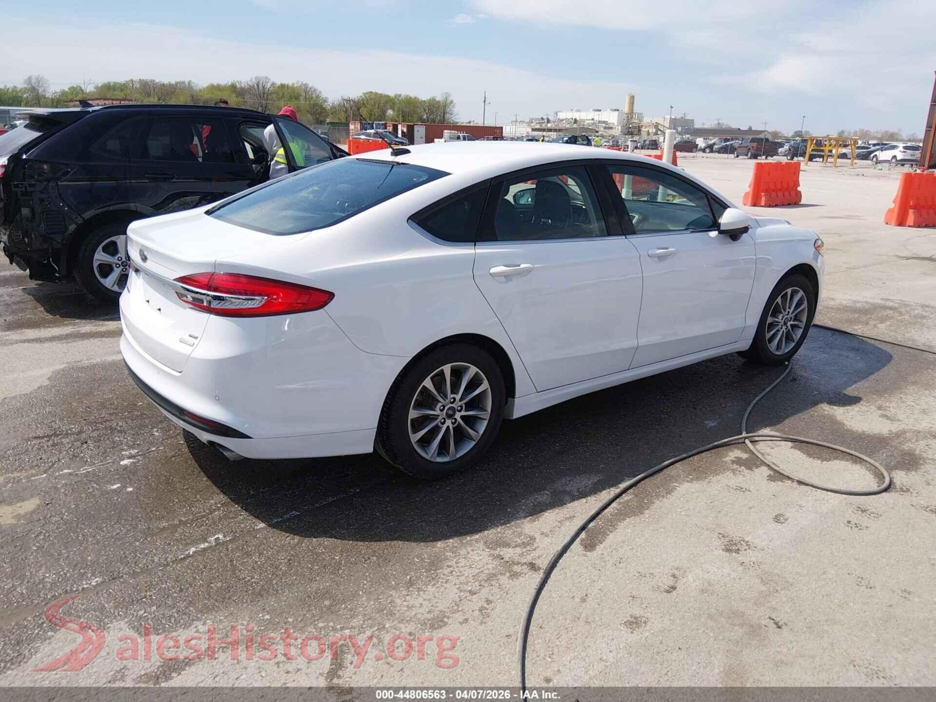 2017 FORD FUSION VIN 3FA6P0HDXHR353991, rear driver side