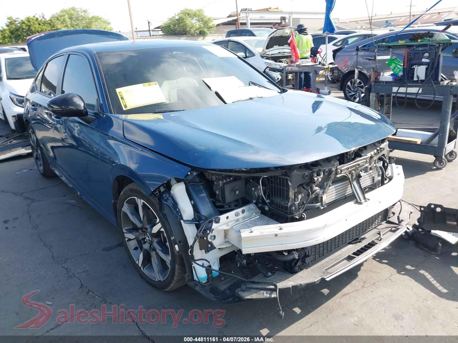 2025 HONDA CIVIC HYBRID VIN 2HGFE4F80SH322136, auction photo