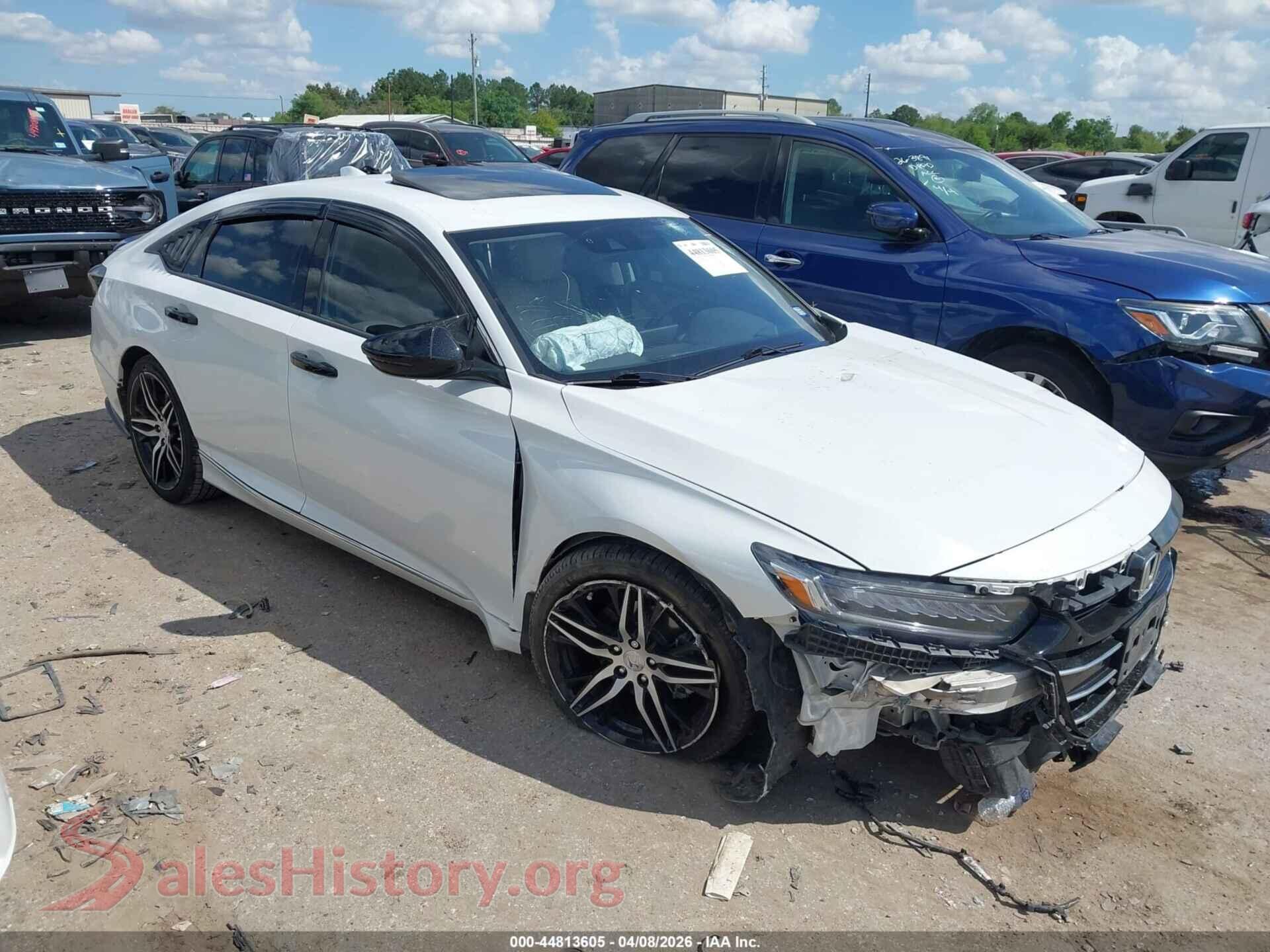 2022 HONDA ACCORD VIN 1HGCV2F92NA014288, auction photo