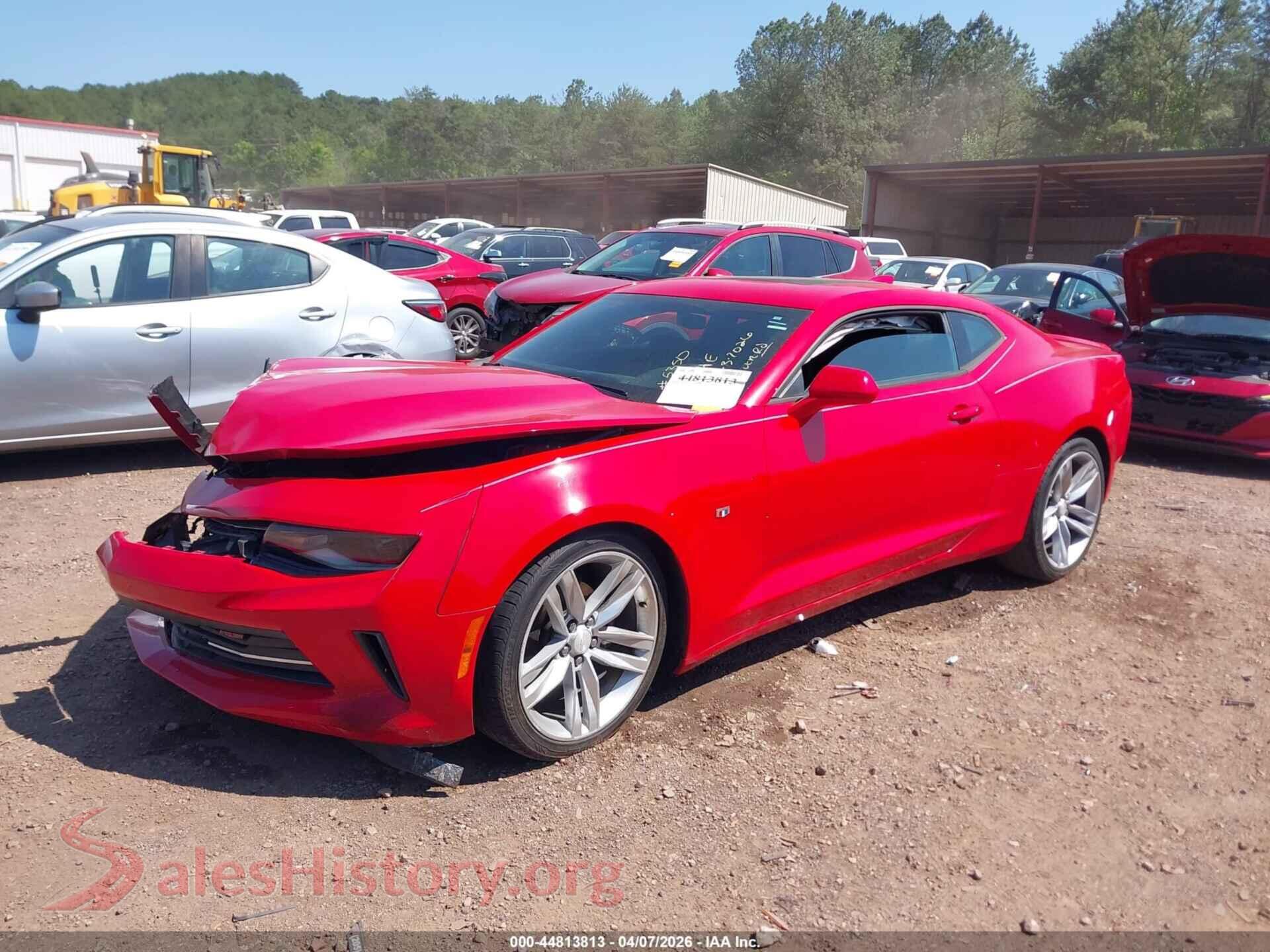 2017 CHEVROLET CAMARO VIN 1G1FB1RS3H0122631, front view