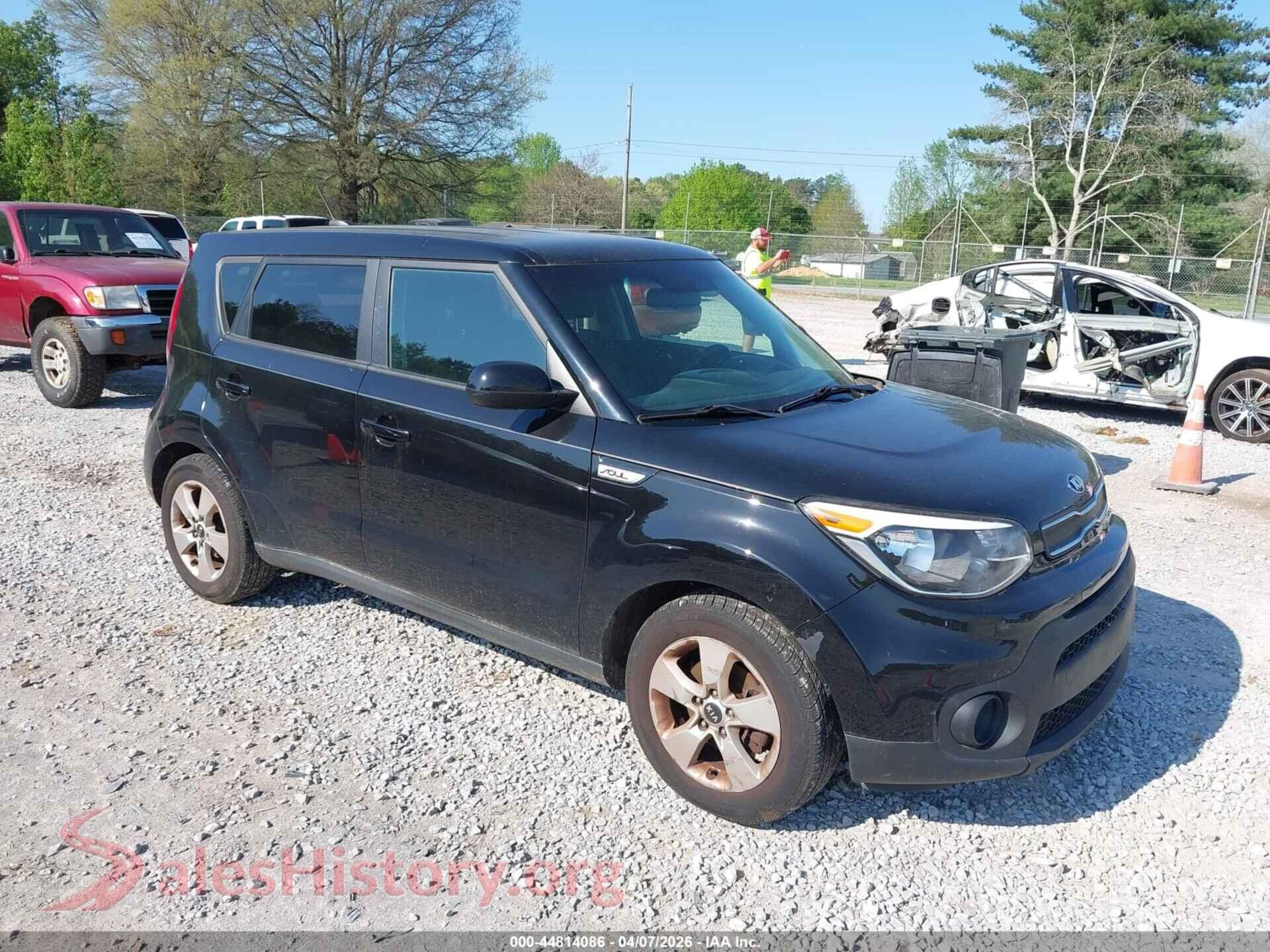 2019 KIA SOUL VIN KNDJN2A28K7692052, auction photo