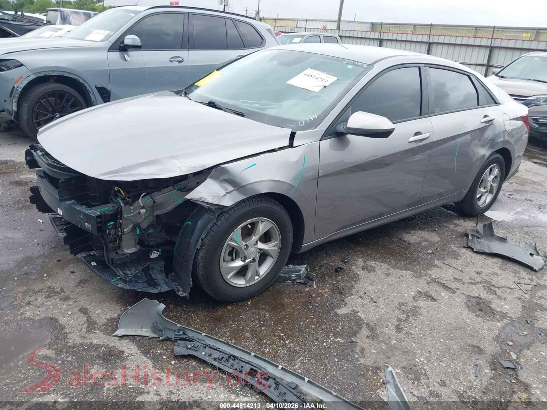 2023 HYUNDAI ELANTRA VIN KMHLL4AG6PU610474, front view