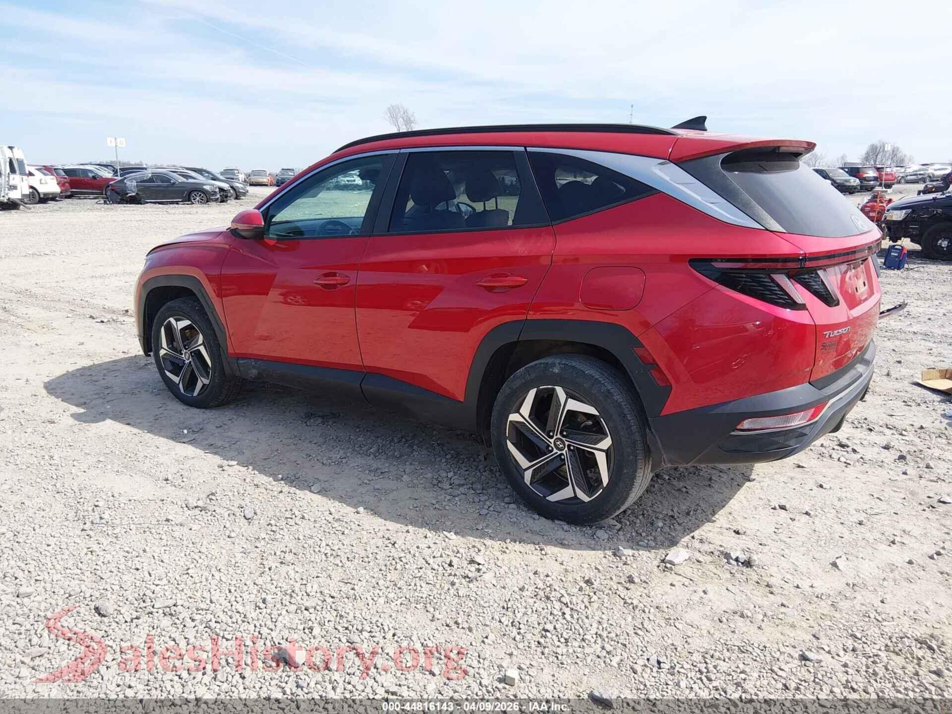 2023 HYUNDAI TUCSON VIN 5NMJFCAE9PH214543, driver side view