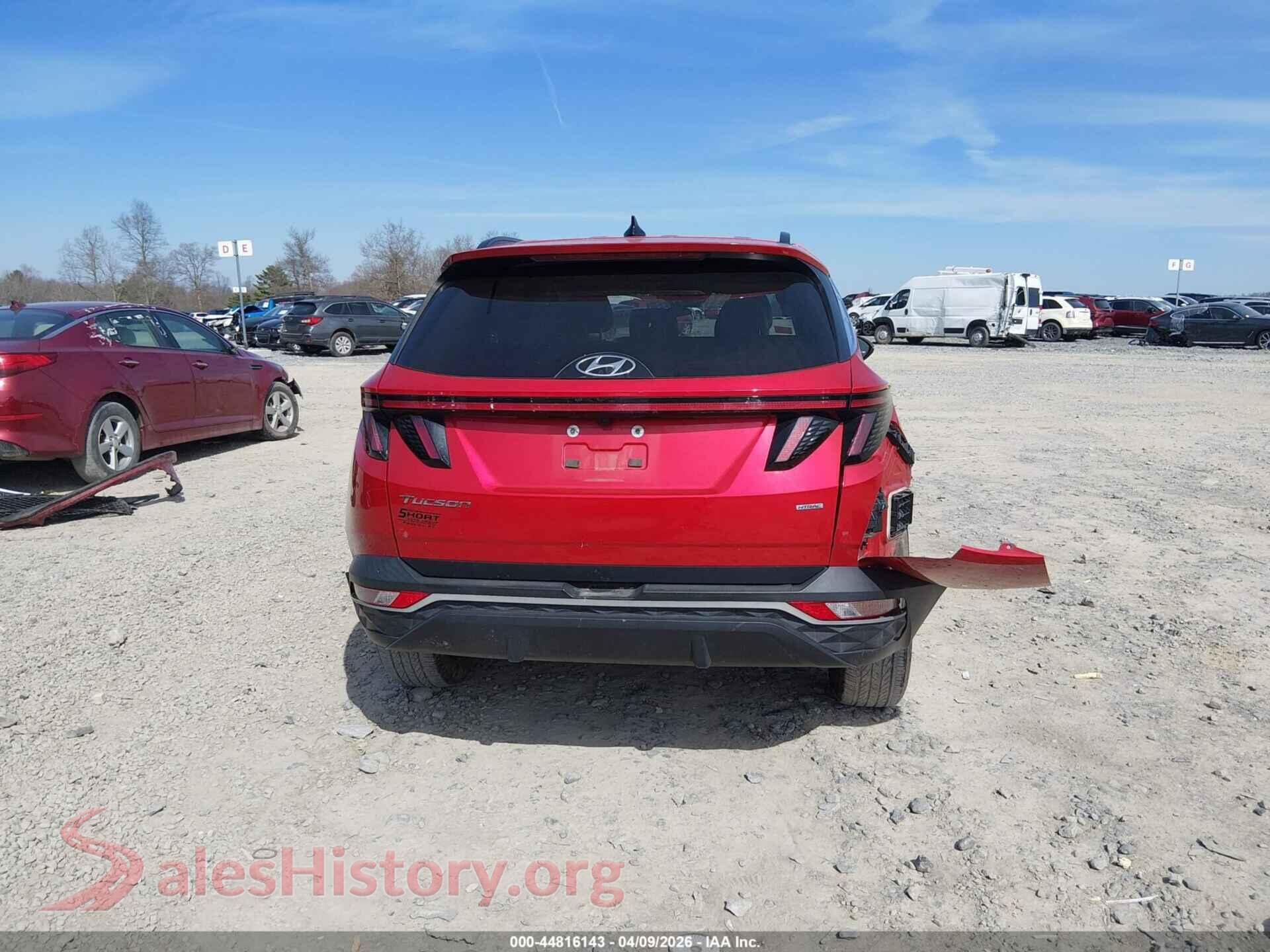 2023 HYUNDAI TUCSON VIN 5NMJFCAE9PH214543, auction photo 16