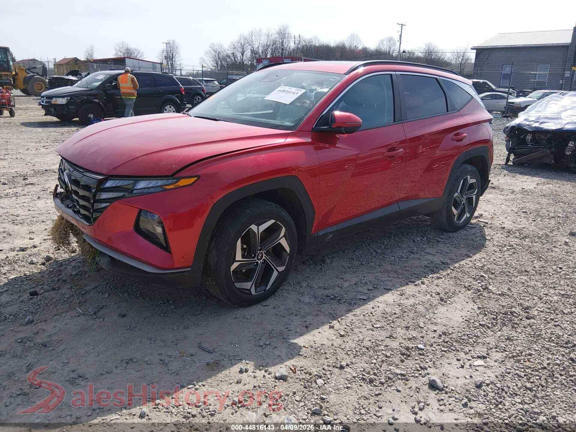 2023 HYUNDAI TUCSON VIN 5NMJFCAE9PH214543, front view
