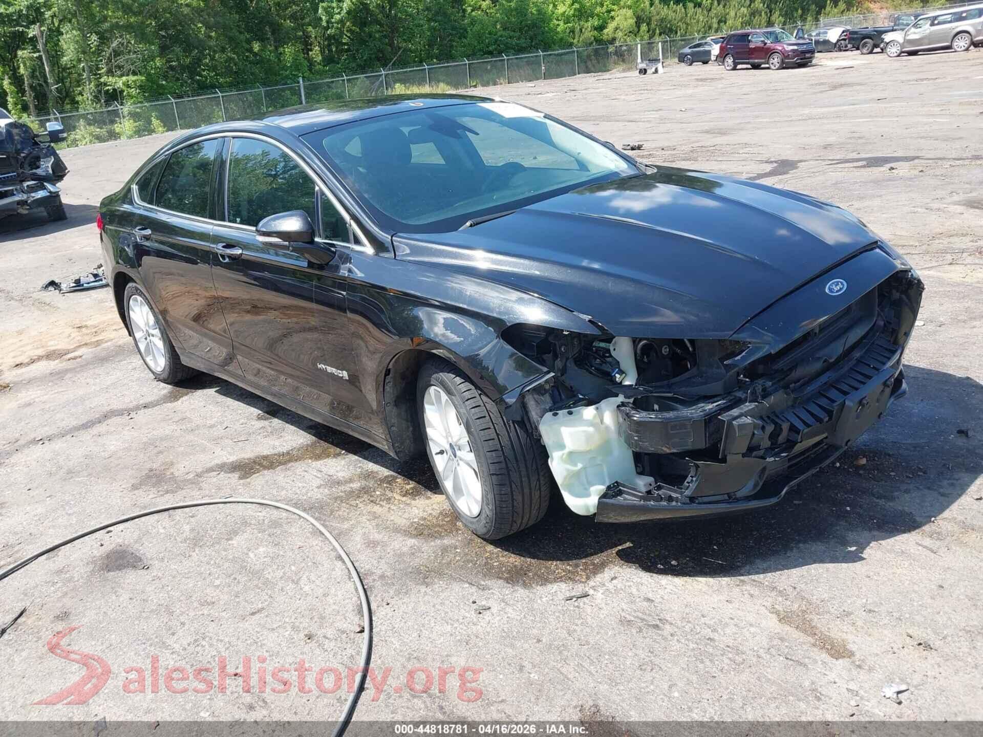 3FA6P0MU8KR185541 2019 FORD FUSION HYBRID