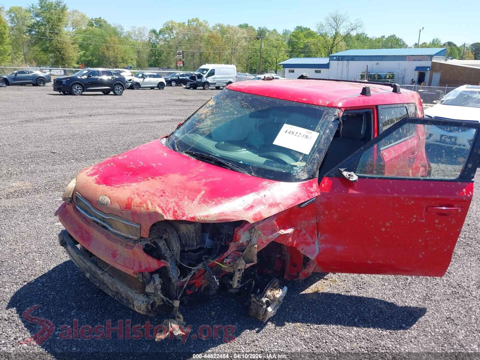 2019 KIA SOUL VIN KNDJN2A22K7664196, rear passenger side