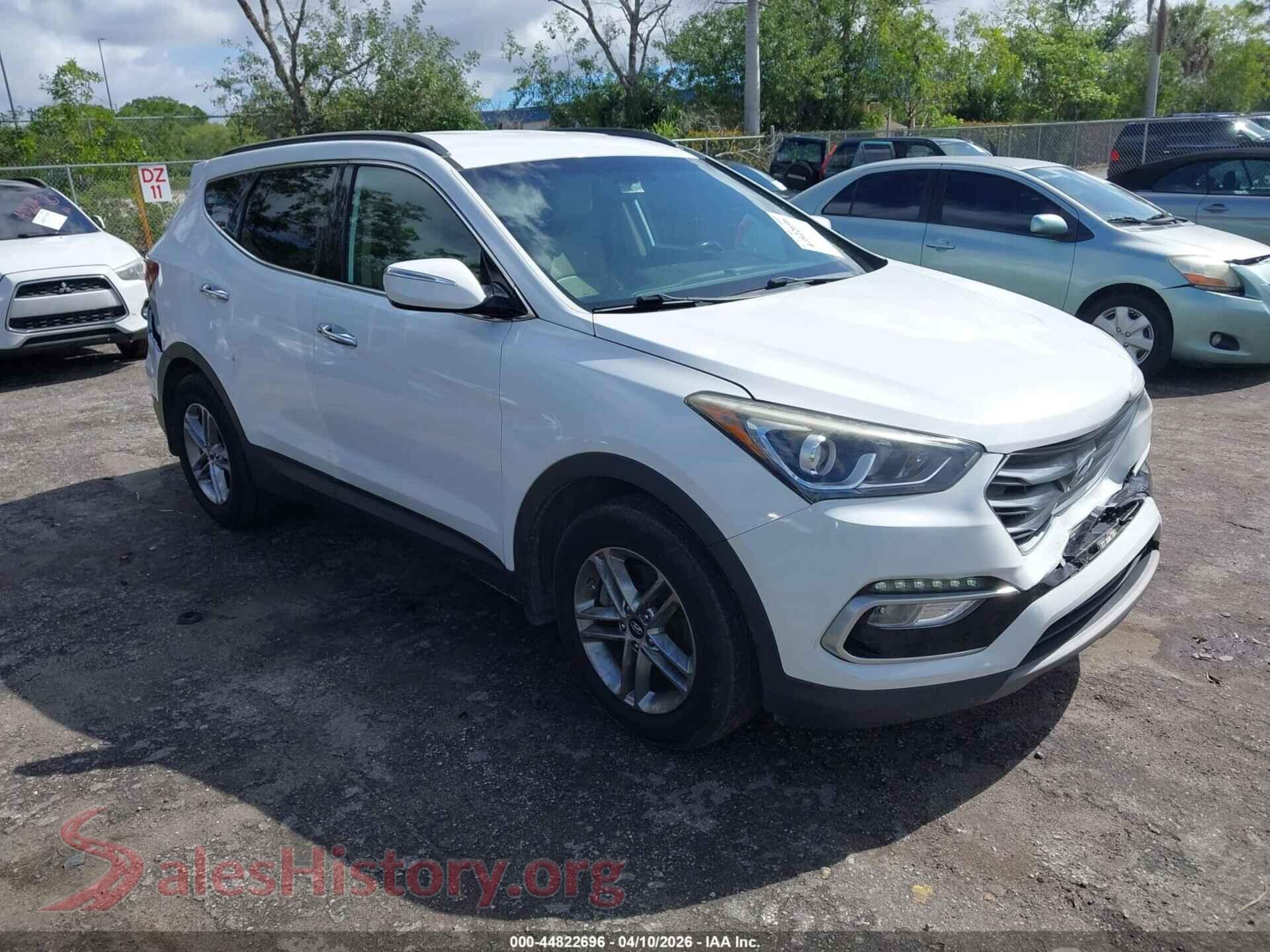 2018 HYUNDAI SANTA FE SPORT VIN 5NMZU3LB4JH106088, auction photo