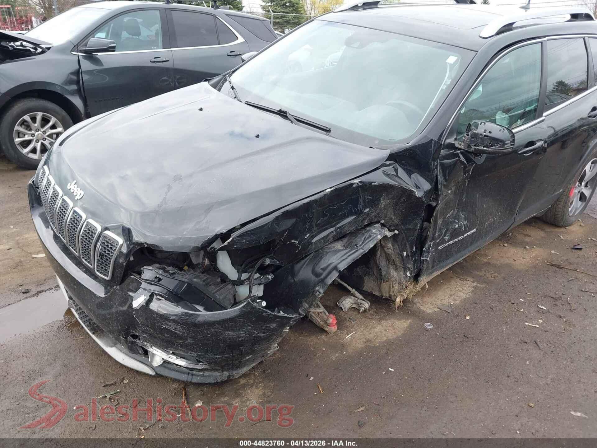 2021 JEEP CHEROKEE VIN 1C4PJMDX4MD151514, rear passenger side
