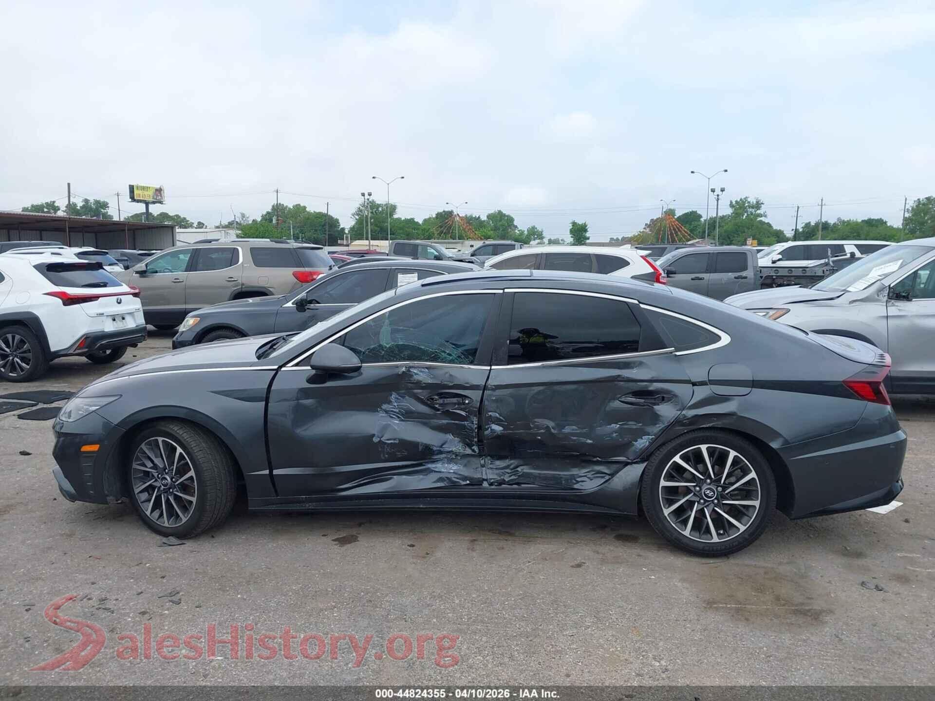 2022 HYUNDAI SONATA VIN KMHL34J26NA224835, auction photo 14