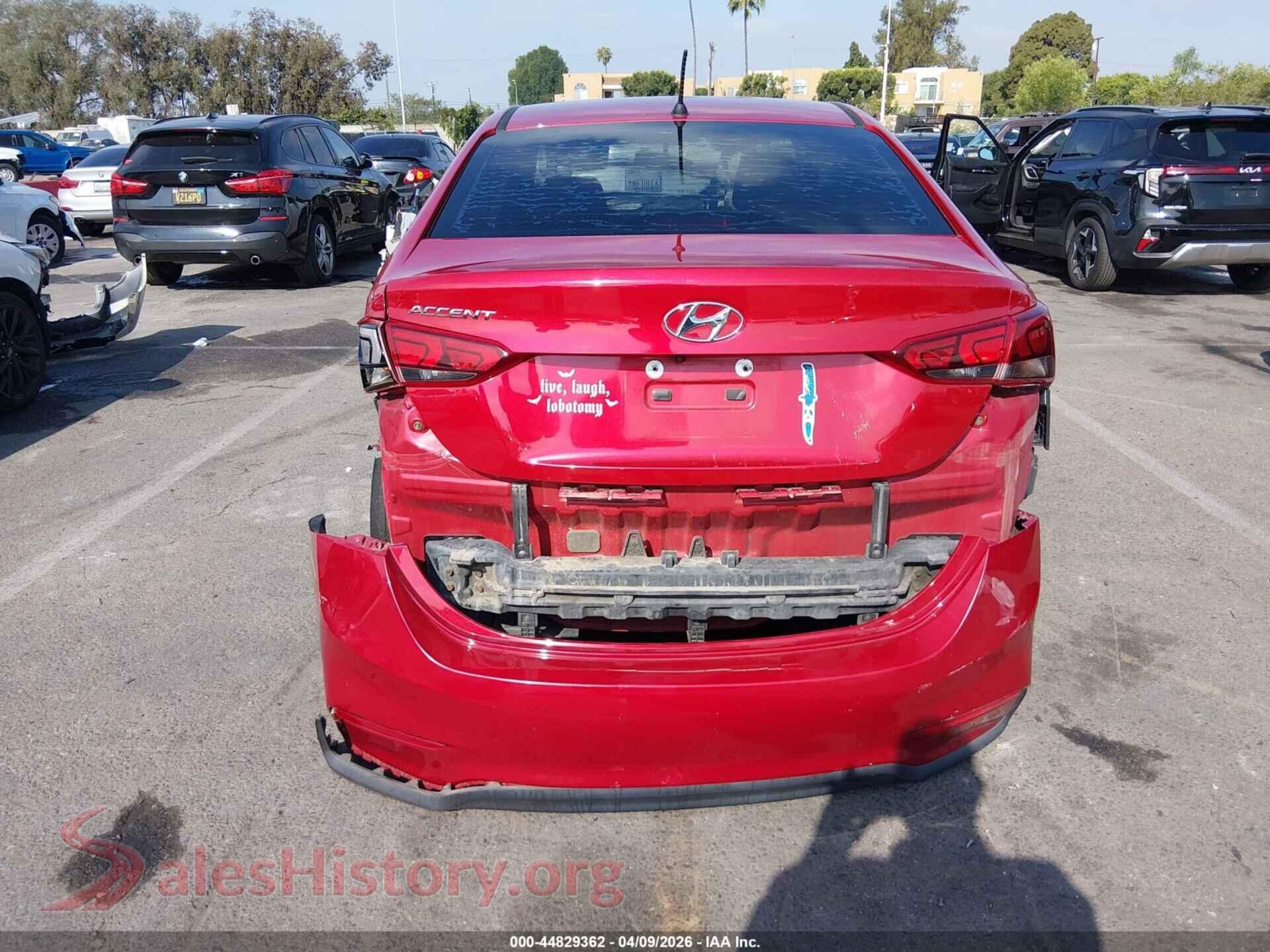 2020 HYUNDAI ACCENT VIN 3KPC24A61LE107801, auction photo 16