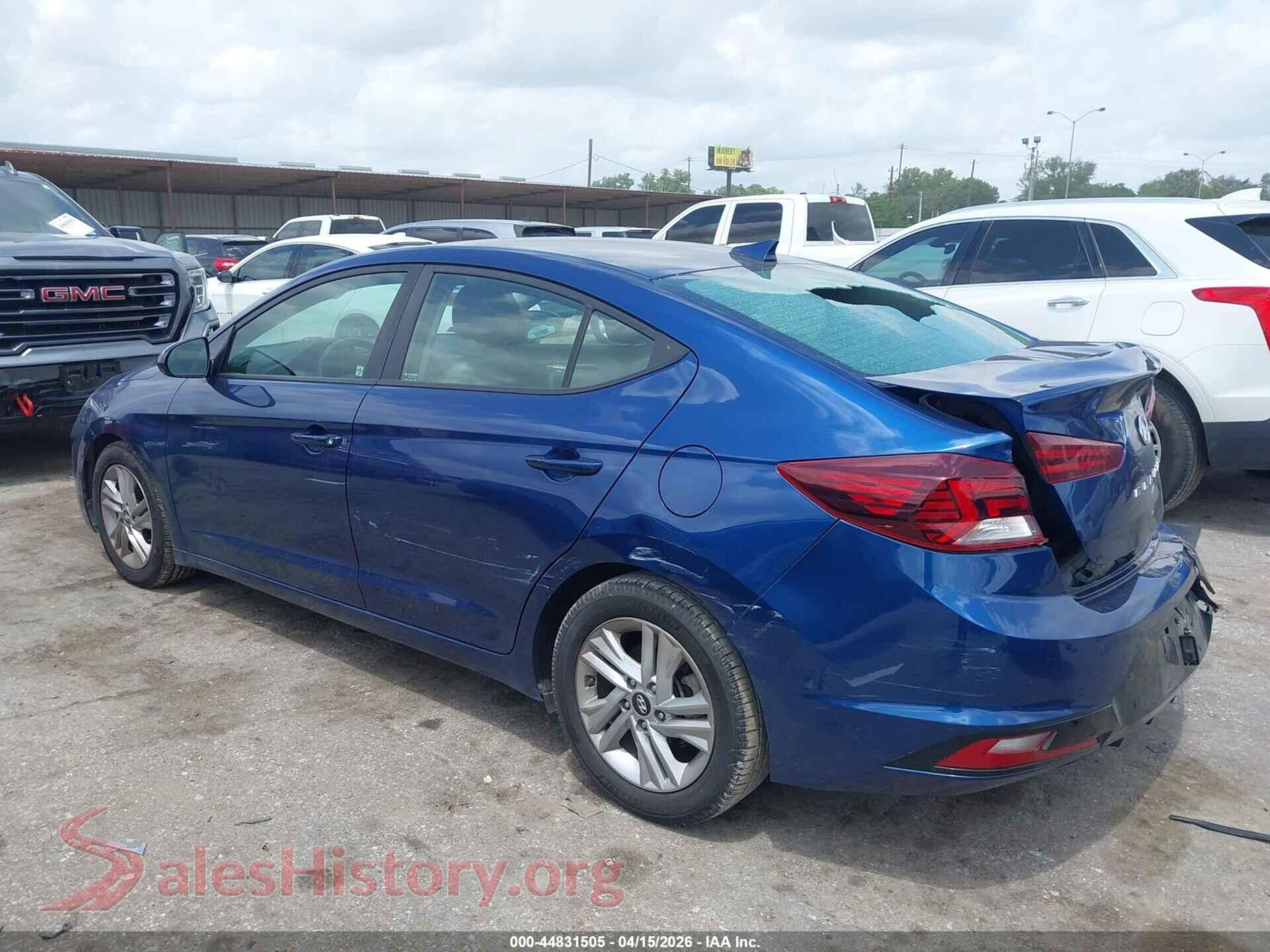 2020 HYUNDAI ELANTRA VIN 5NPD84LF6LH568911, driver side view