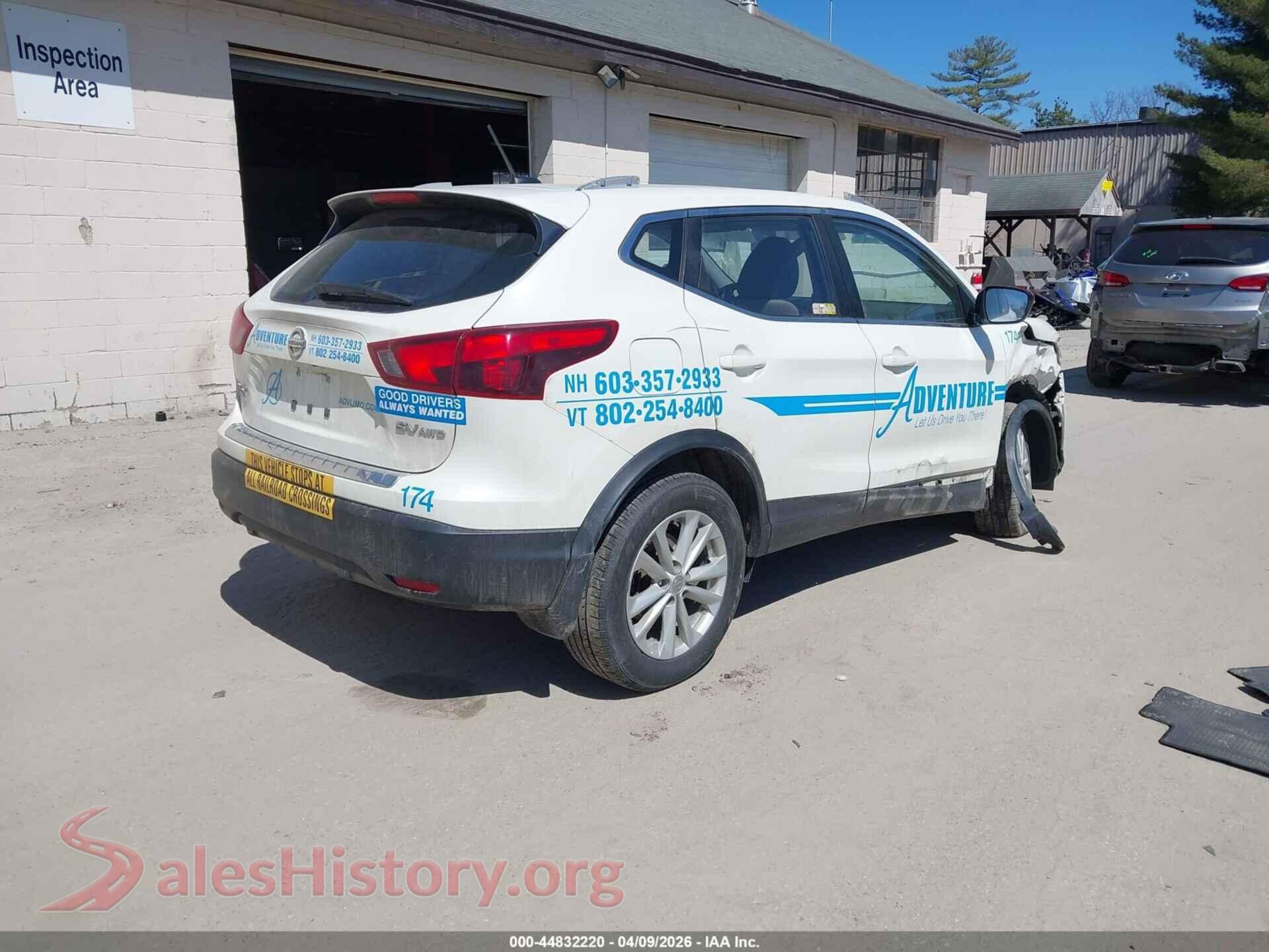2018 NISSAN ROGUE SPORT VIN JN1BJ1CR3JW203505, rear driver side