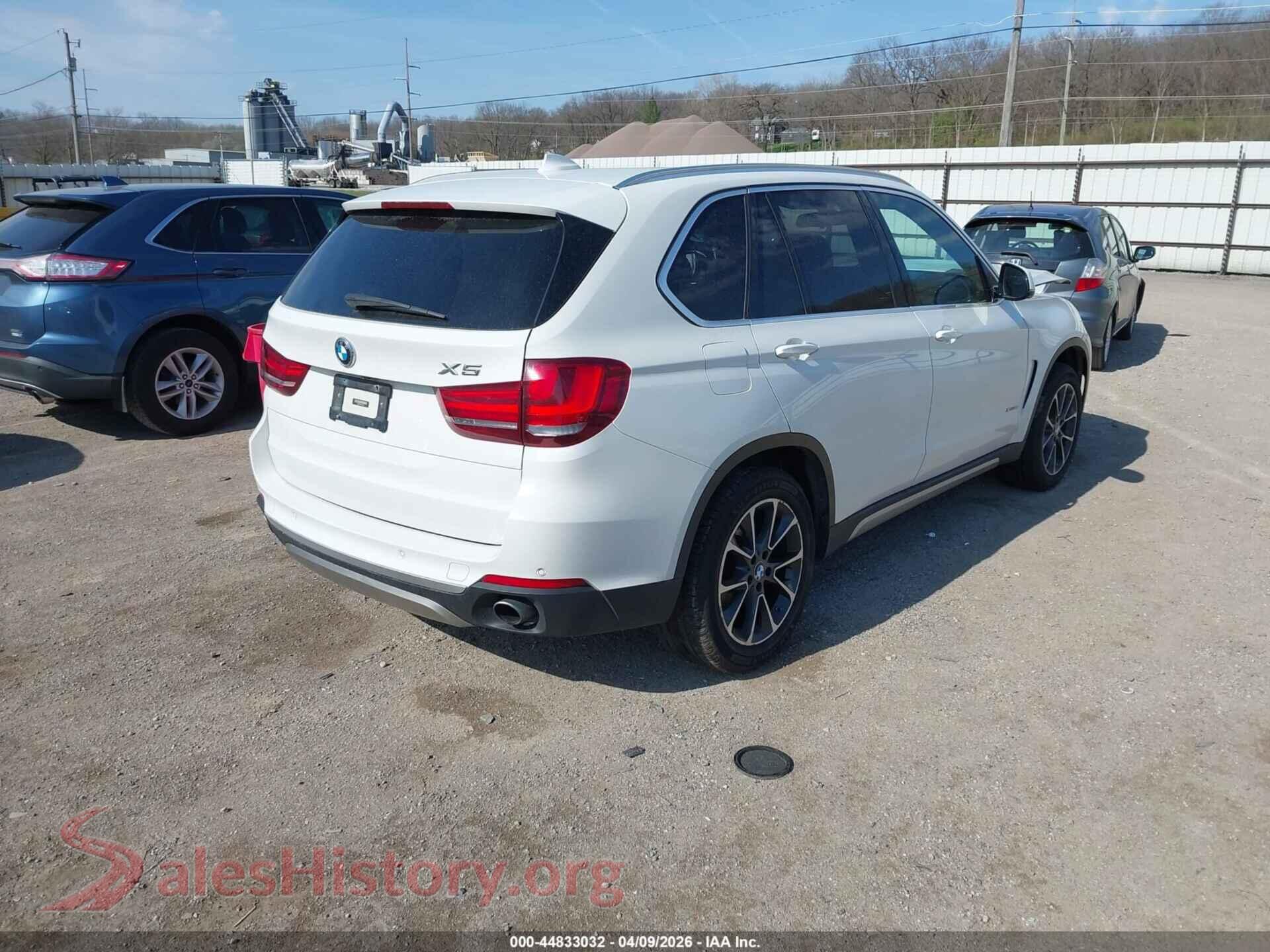 2017 BMW X5 VIN 5UXKR0C35H0V79744, rear driver side