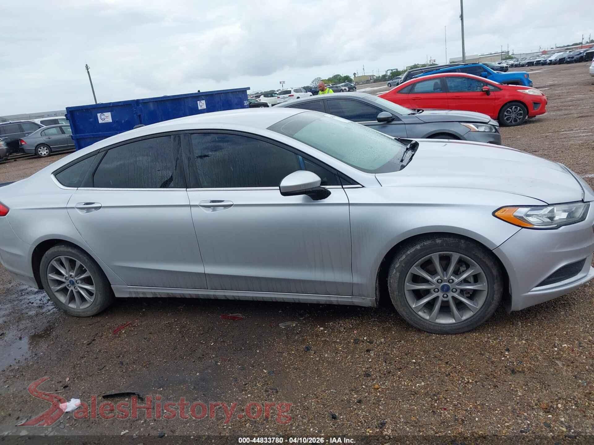 2017 FORD FUSION VIN 3FA6P0H77HR368457, auction photo 14