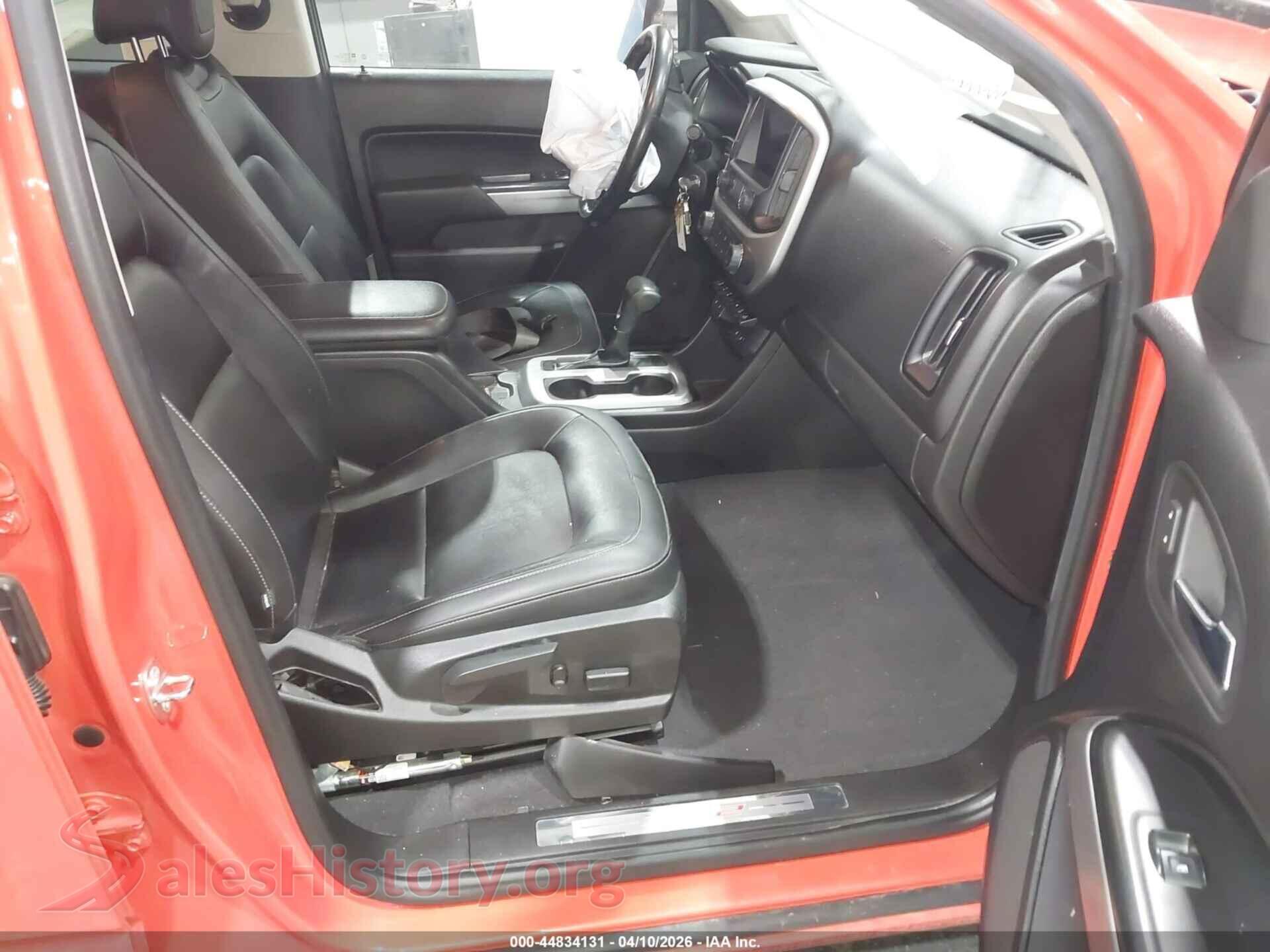 2019 CHEVROLET COLORADO VIN 1GCGTEEN9K1134123, rear view