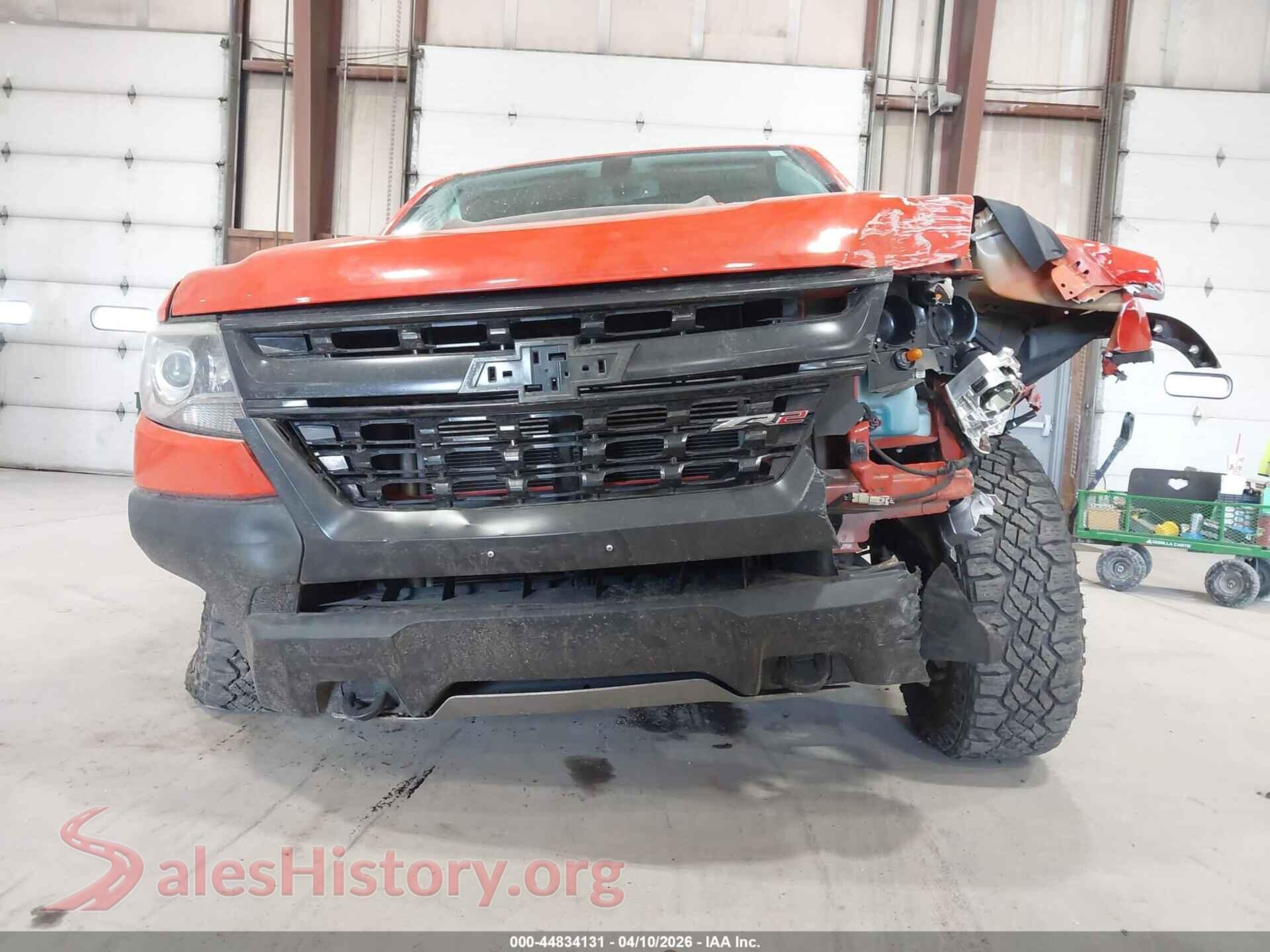 2019 CHEVROLET COLORADO VIN 1GCGTEEN9K1134123, rear passenger side
