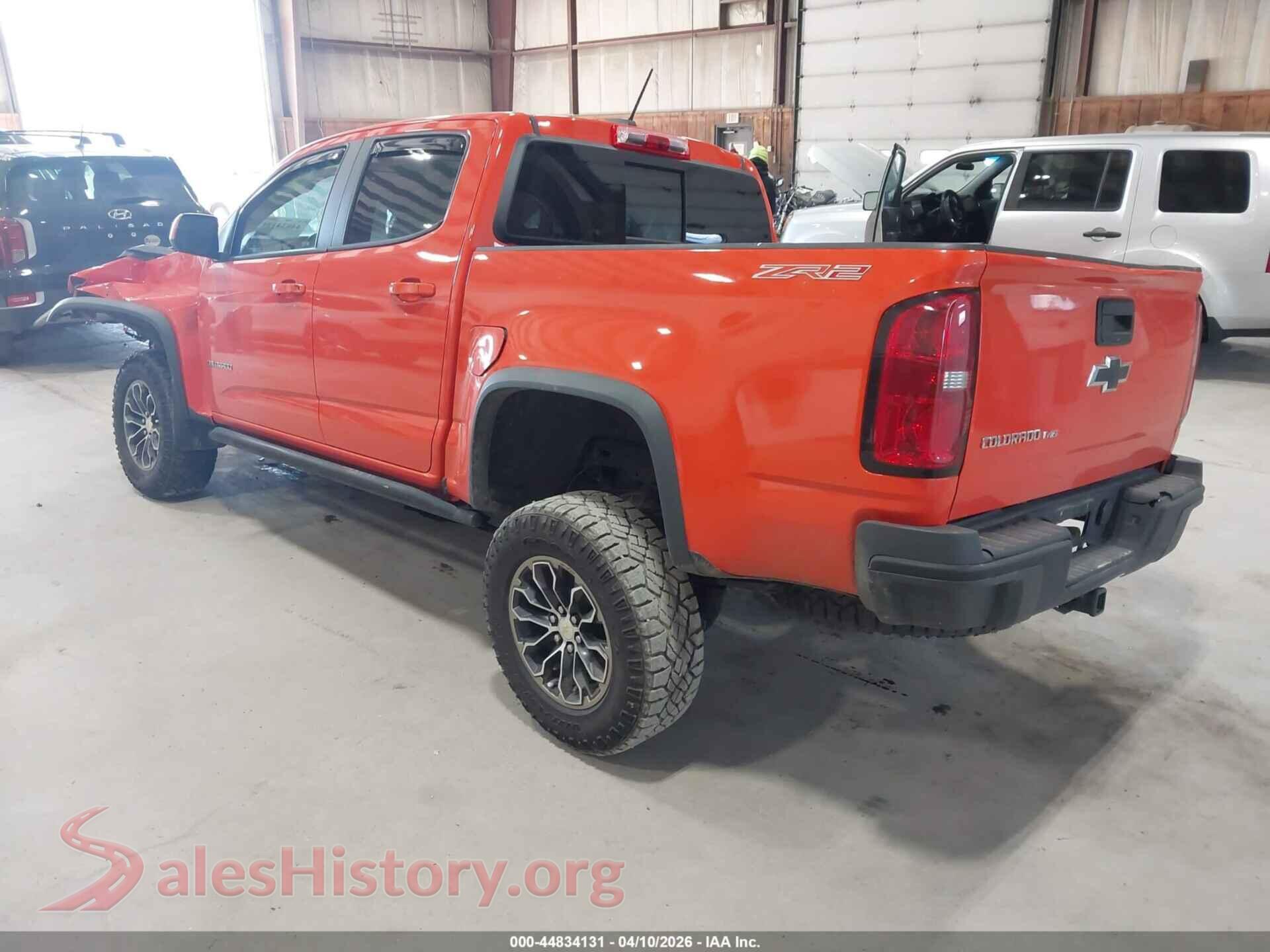 2019 CHEVROLET COLORADO VIN 1GCGTEEN9K1134123, driver side view