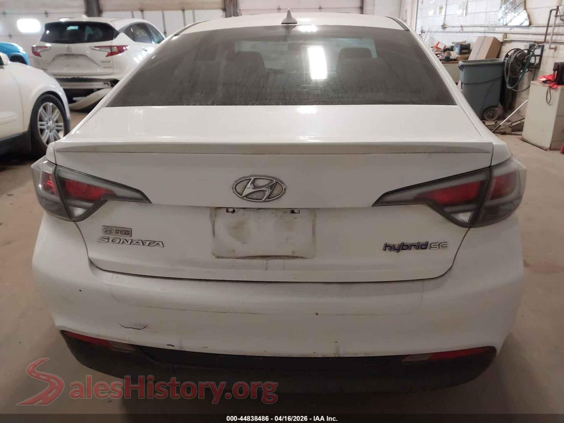 2017 HYUNDAI SONATA HYBRID VIN KMHE24L19HA048660, auction photo 16