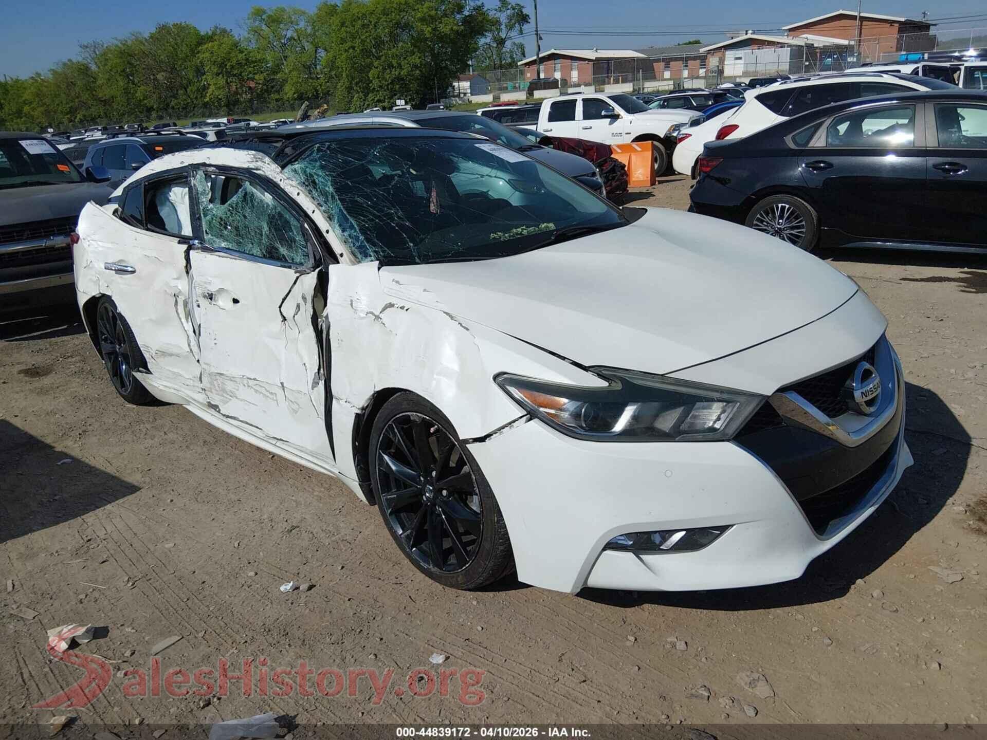 2017 NISSAN MAXIMA VIN 1N4AA6AP2HC363383, auction photo