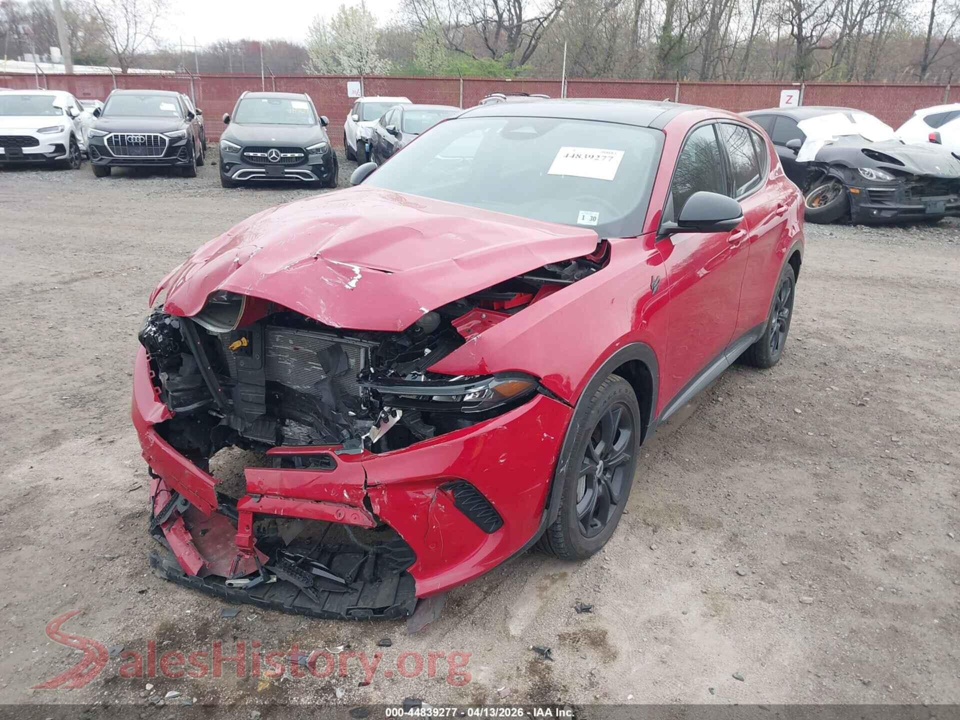 2024 DODGE HORNET VIN ZACPDFDW4R3A17502, rear passenger side