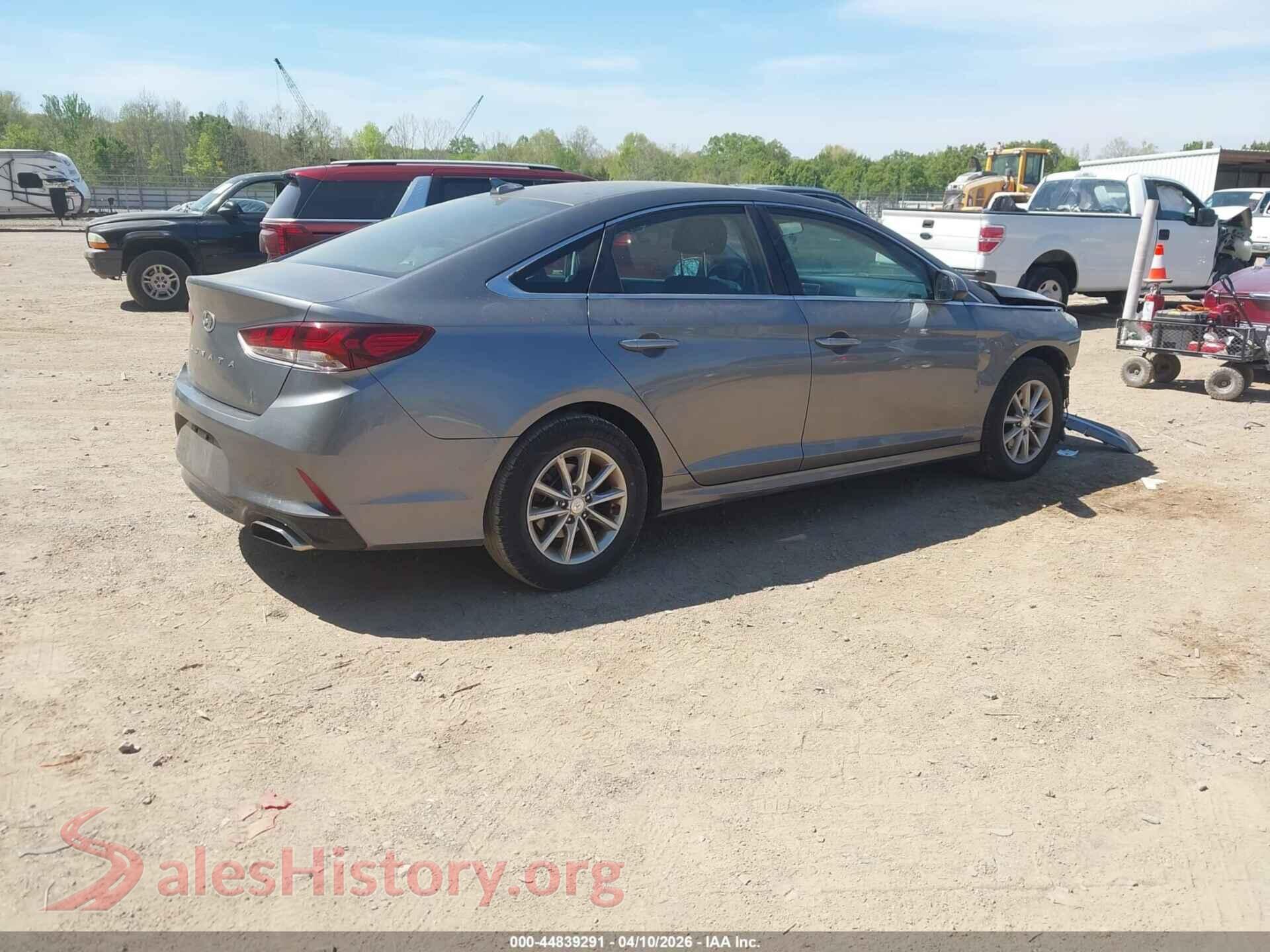 2019 HYUNDAI SONATA VIN 5NPE24AF9KH743286, rear driver side