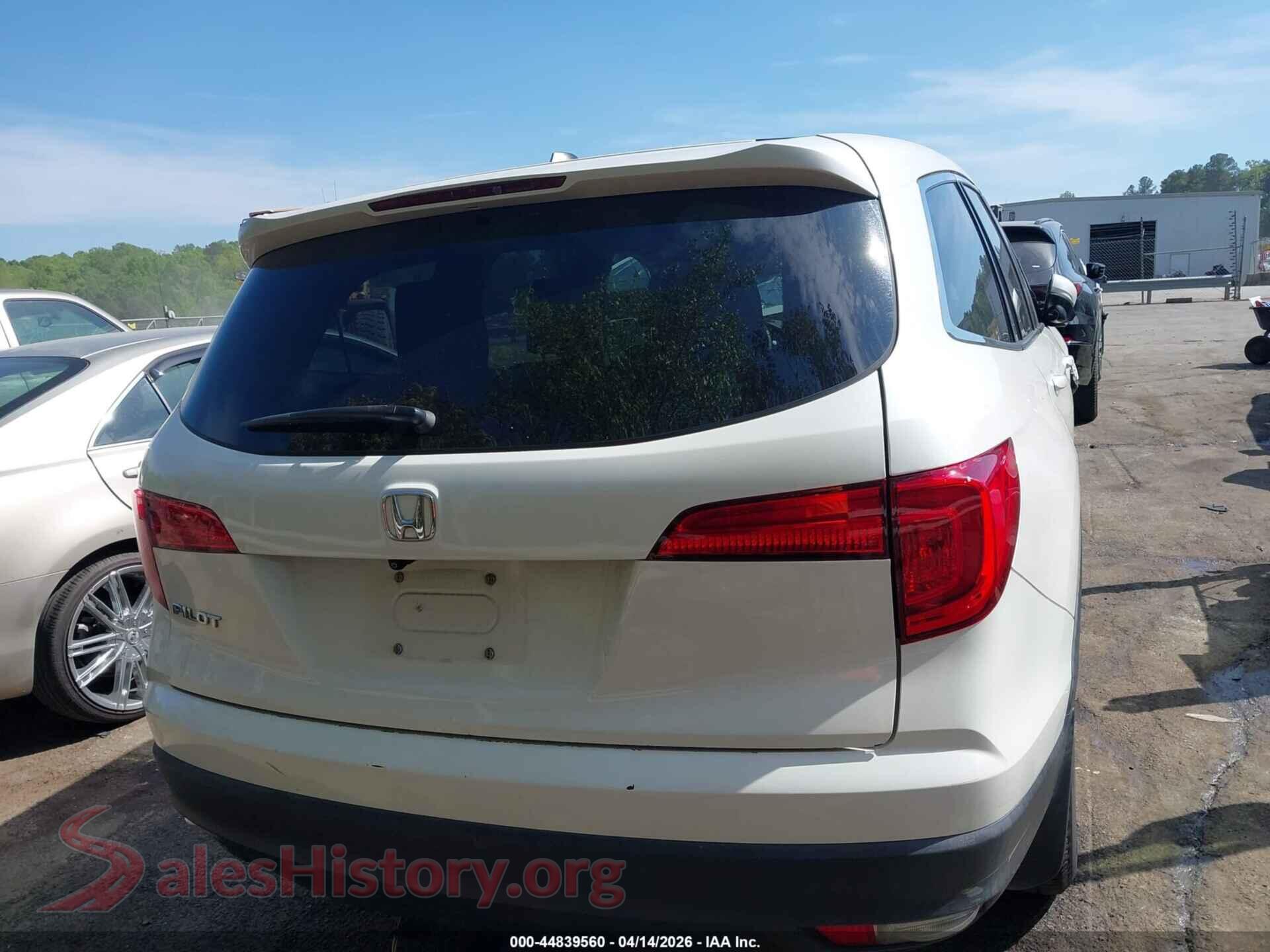 2018 HONDA PILOT VIN 5FNYF5H30JB003383, auction photo 16