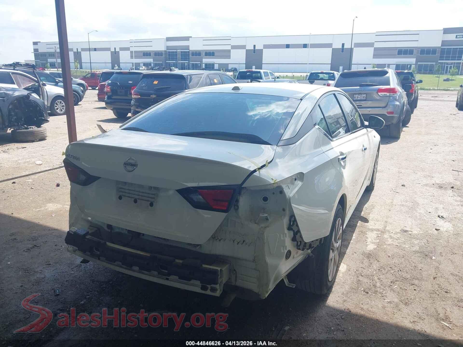 2020 NISSAN ALTIMA VIN 1N4BL4BV9LN320852, rear driver side