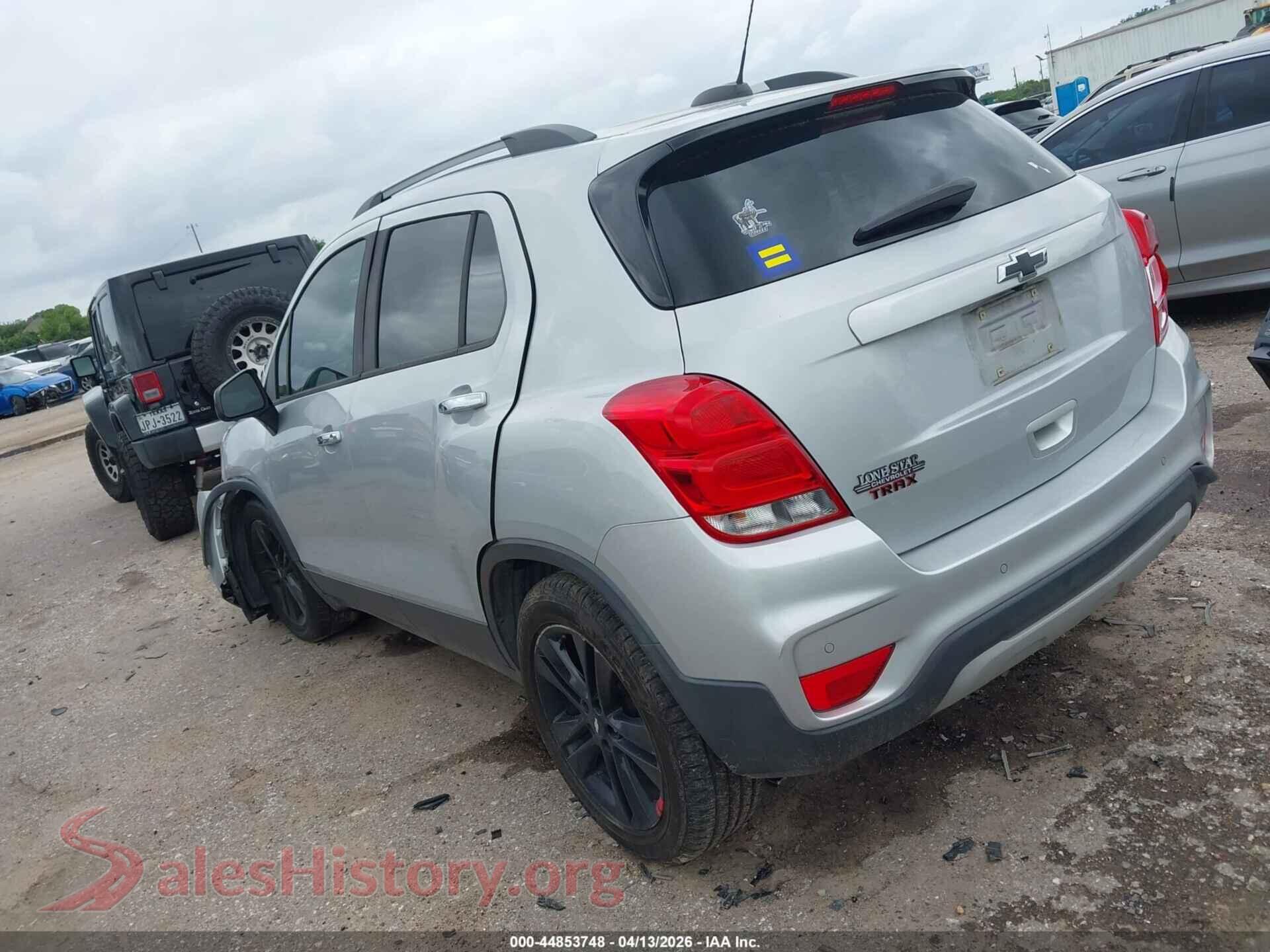 2019 CHEVROLET TRAX VIN 3GNCJLSB6KL108825, driver side view